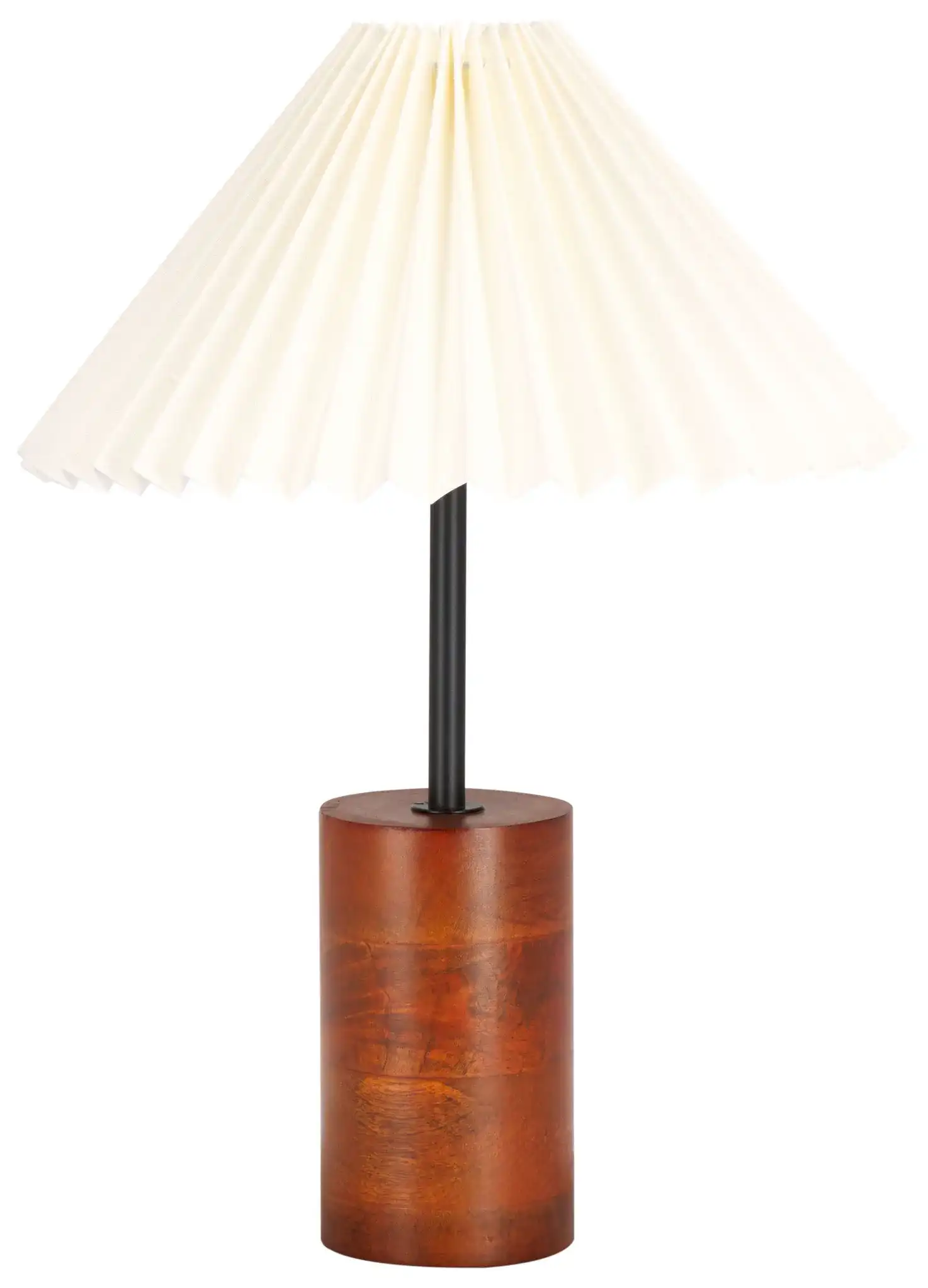Dani Table Lamp in Walnut / Black, detail view