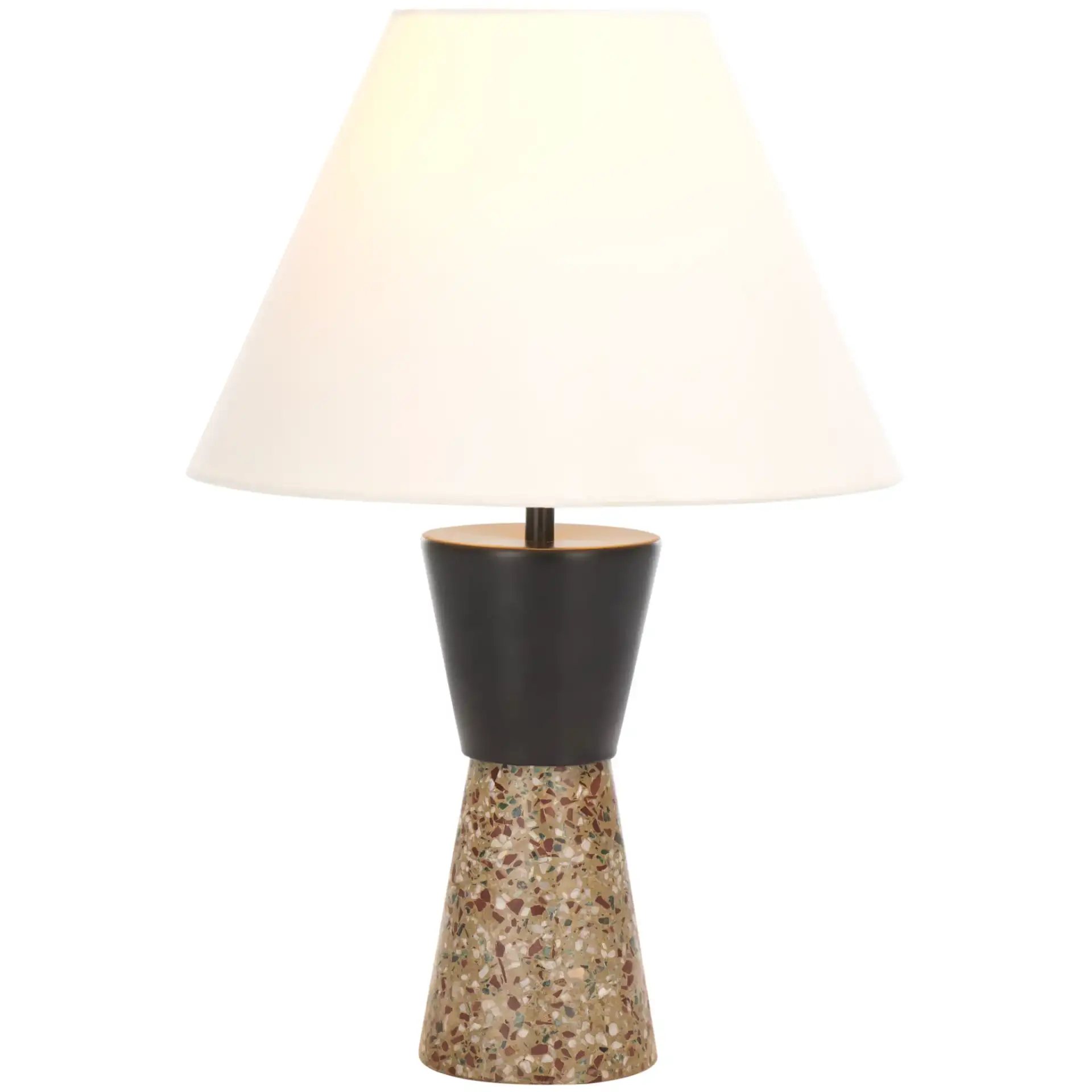 Callie Table Lamp in Gray / Black