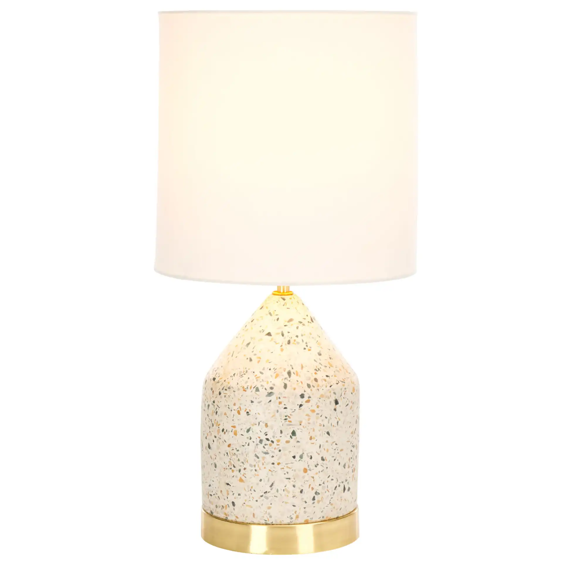 Nicolai Bottle Table Lamp in White / Gold
