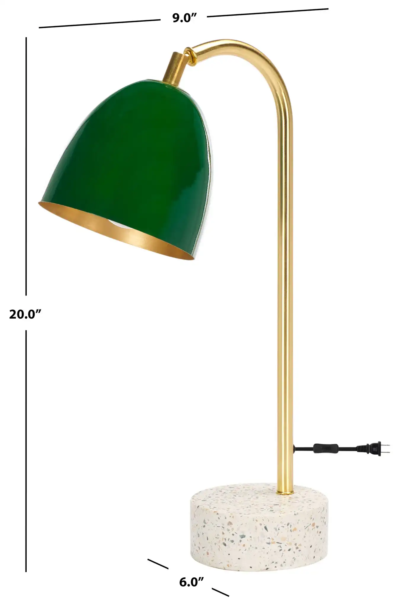 Nicolai Task Table Lamp in Multicolor, detail view