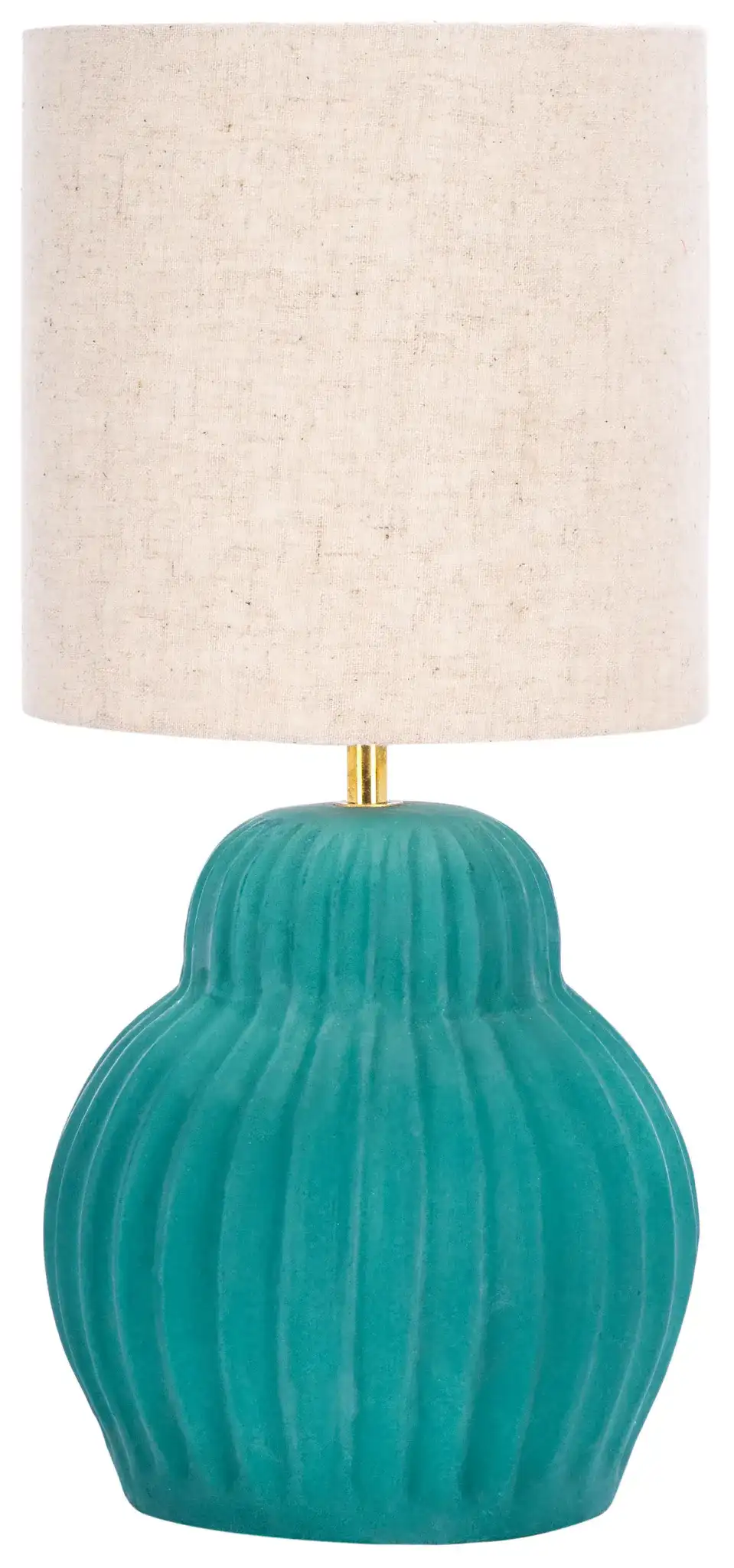 Destryn Table Lamp in Teal, detail view