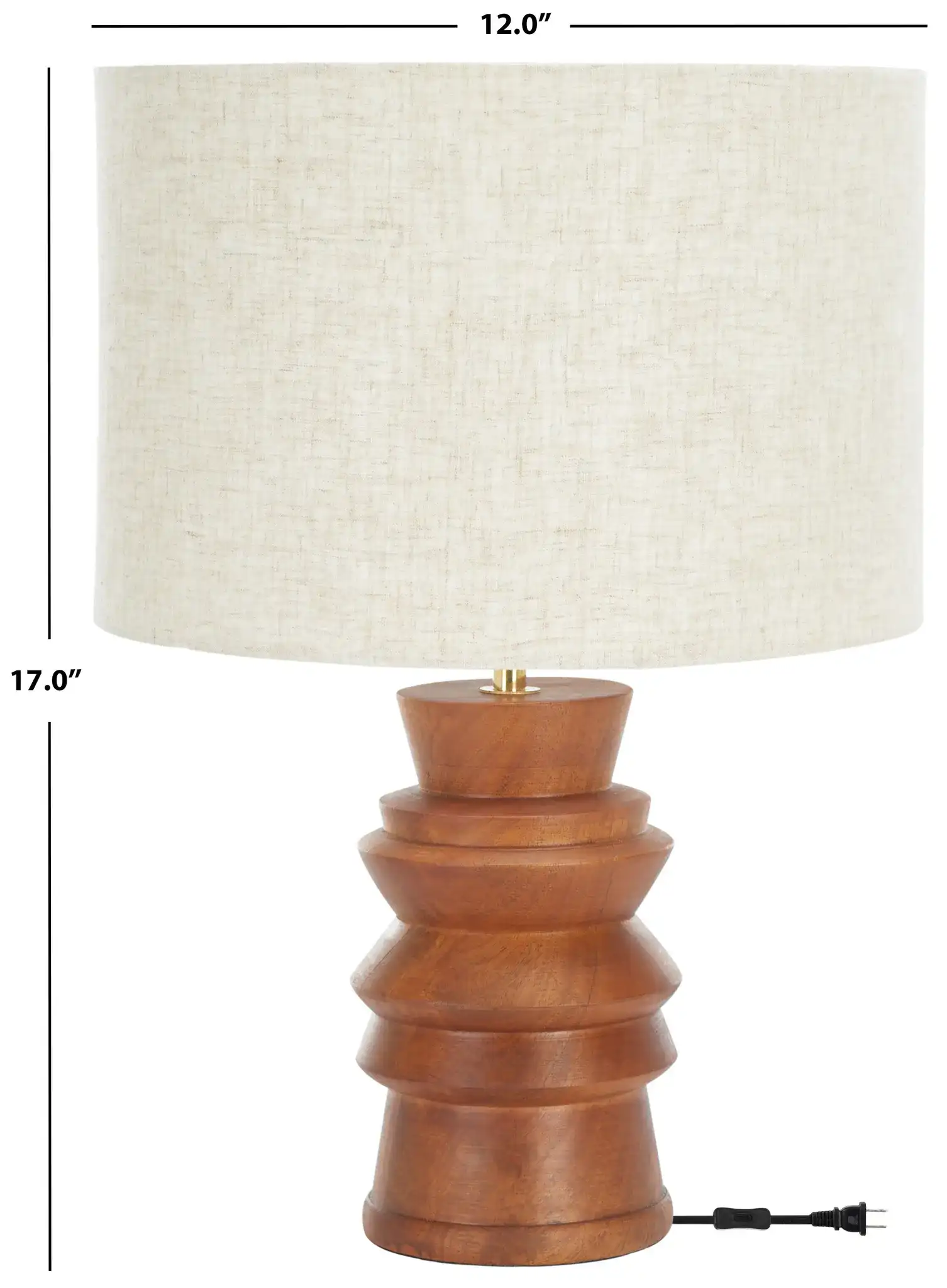 Rodi Table Lamp in Natural, detail view
