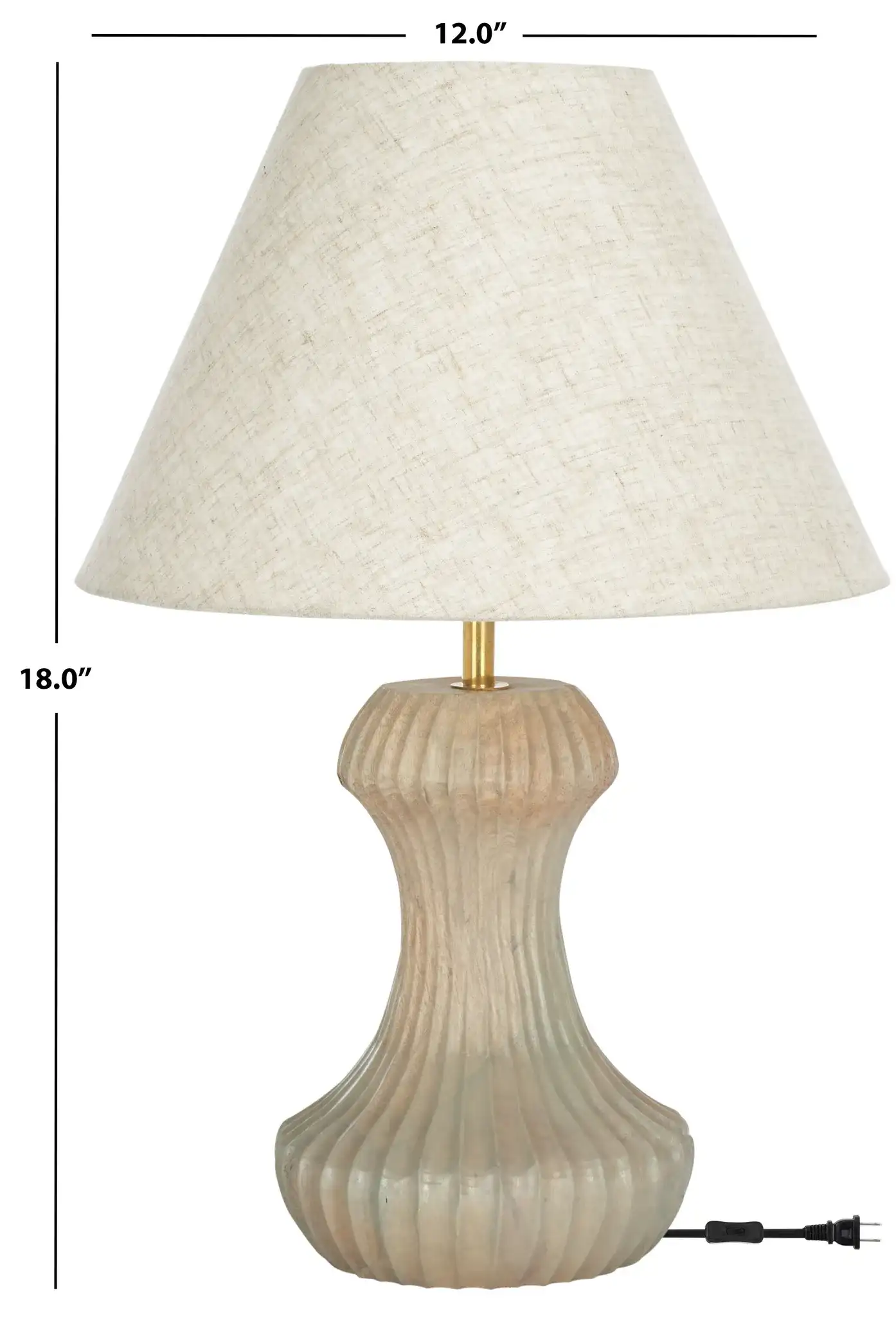Cosmea Table Lamp in Off-White, detail view