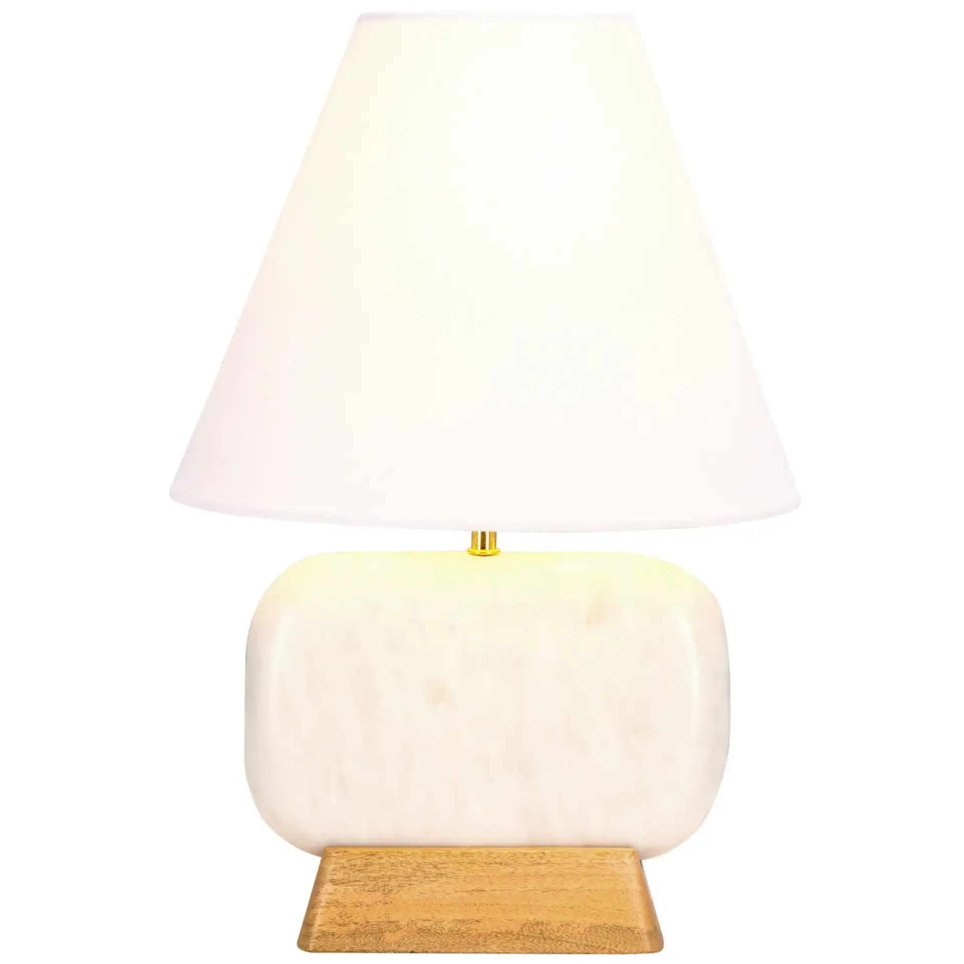 Naira Table Lamp in White Marble / Natural