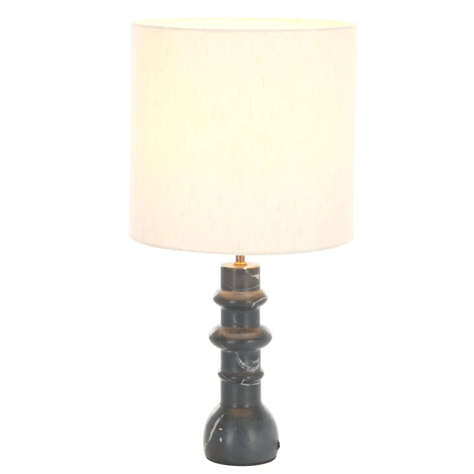 Teya Table Lamp in Black Marble