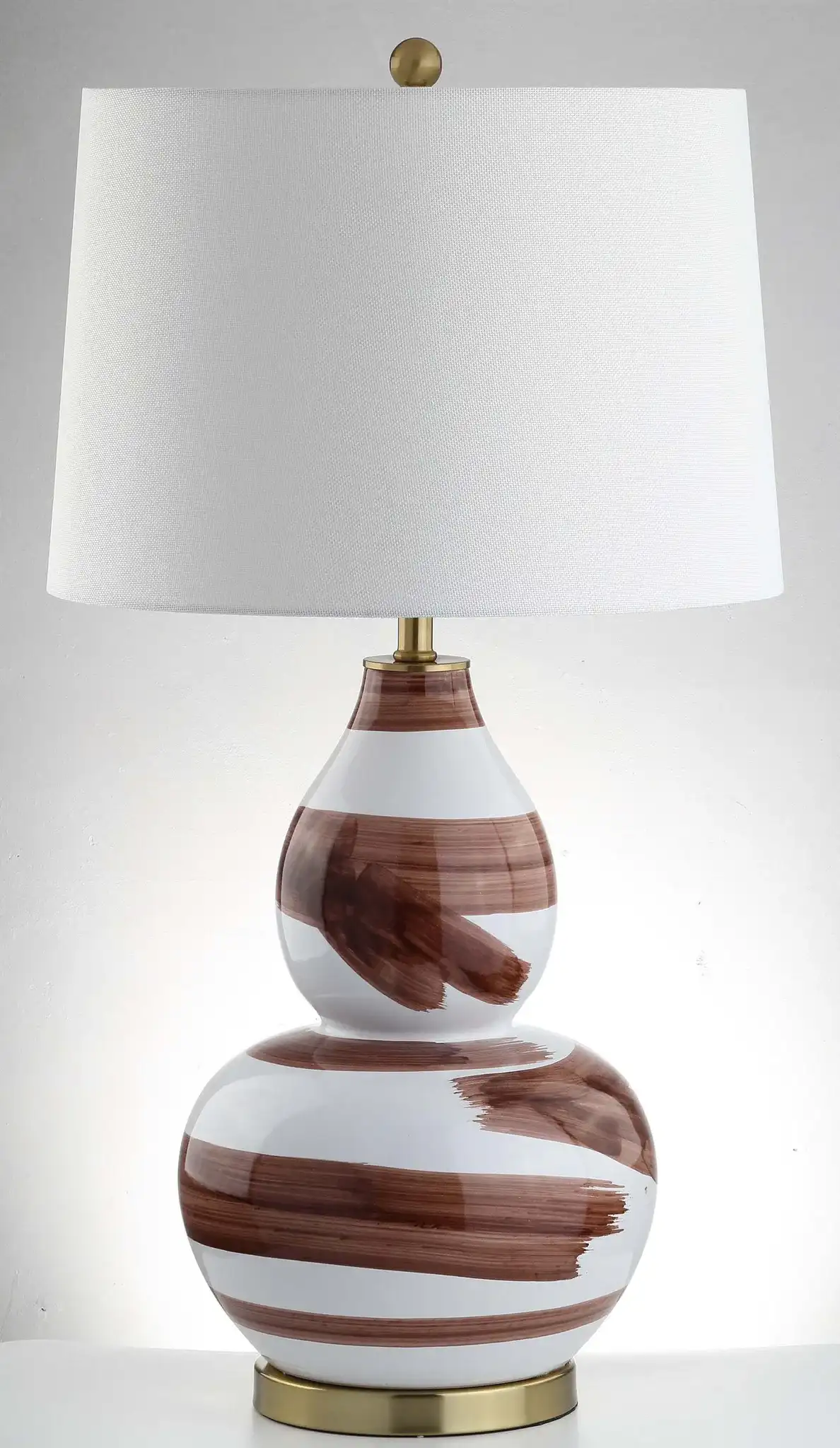 Aileen Table Lamp in Brown / Gold, detail view