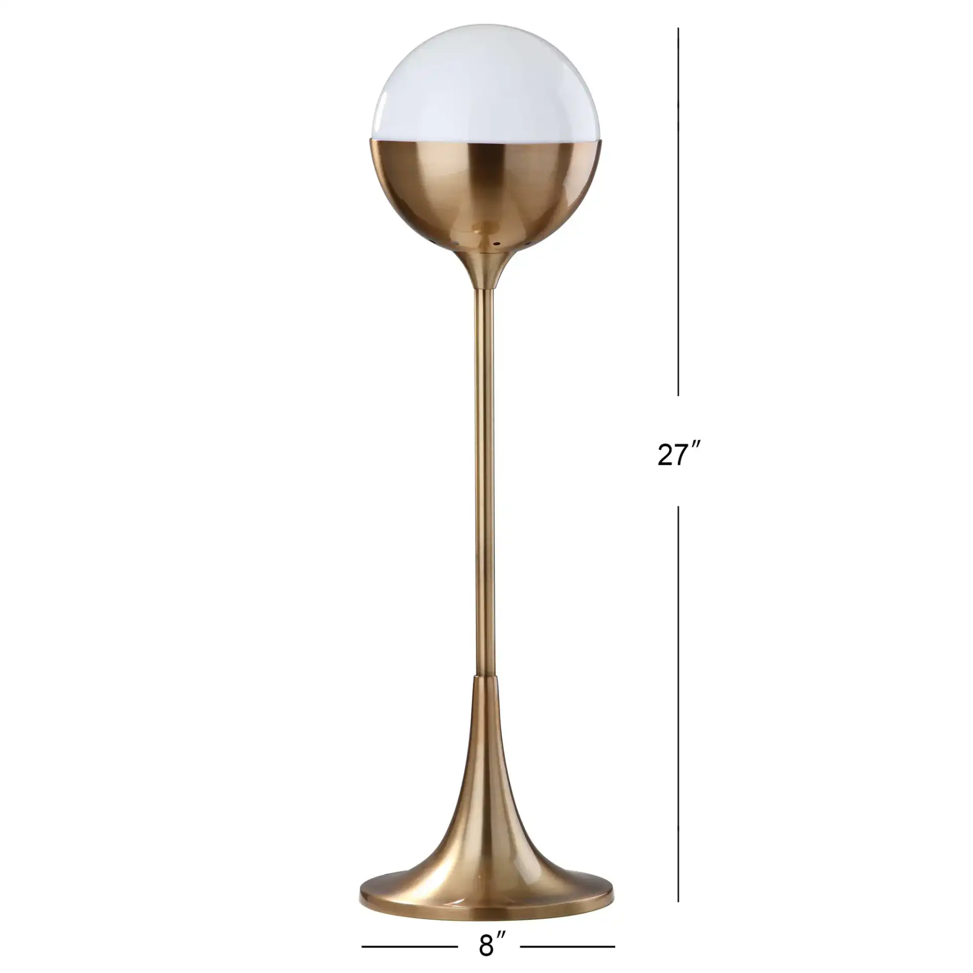 Lando Table Lamp in Brass Gold, detail view