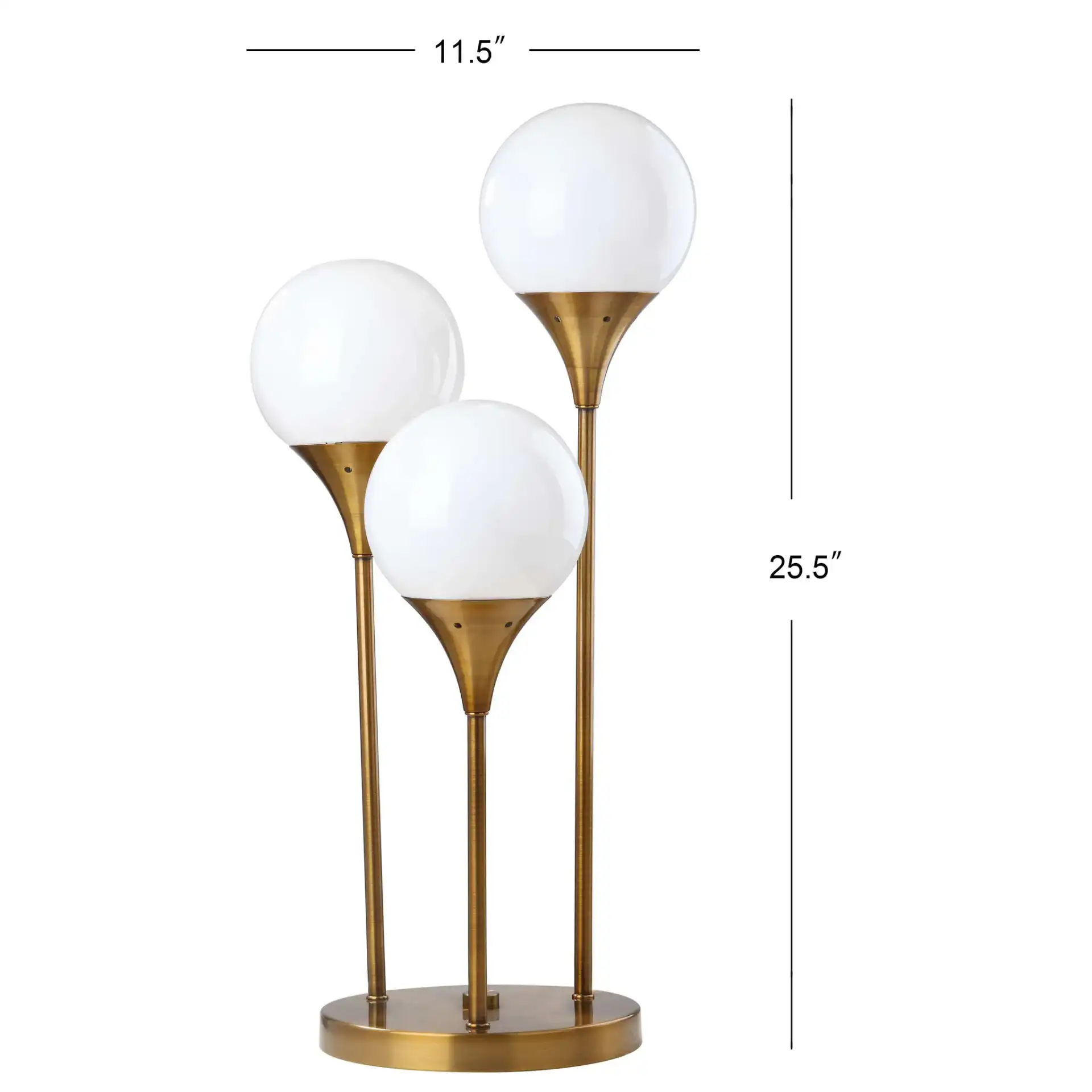 Marzio Table Lamp in Brass, detail view
