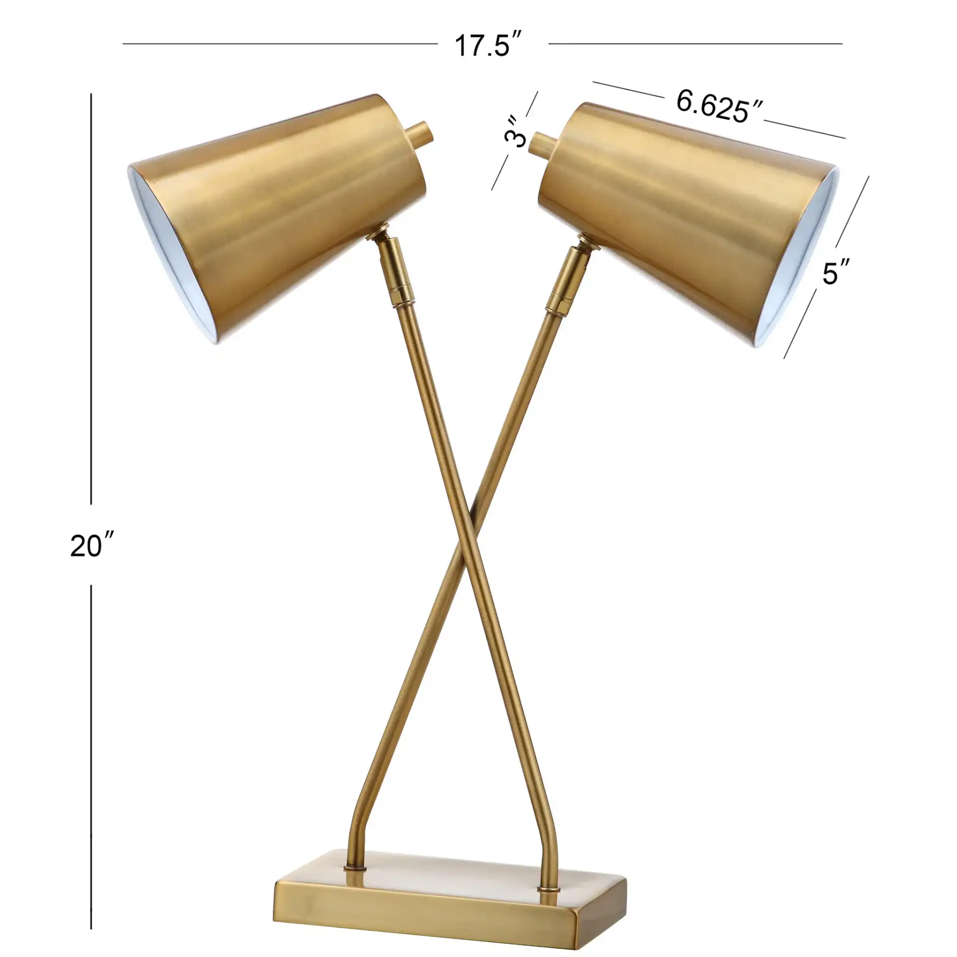 Kera Table Lamp in Gold, detail view