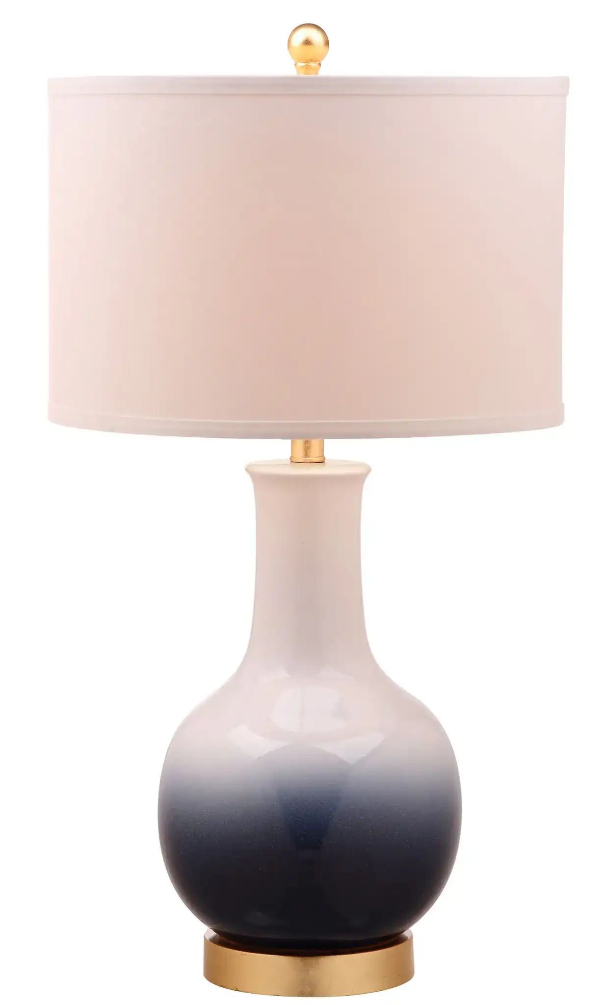 Alfio Table Lamp in Navy Blue / Gold