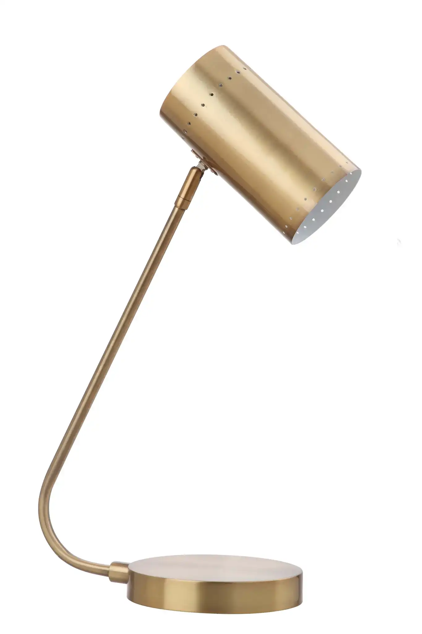 Crane Table Lamp in Gold, detail view