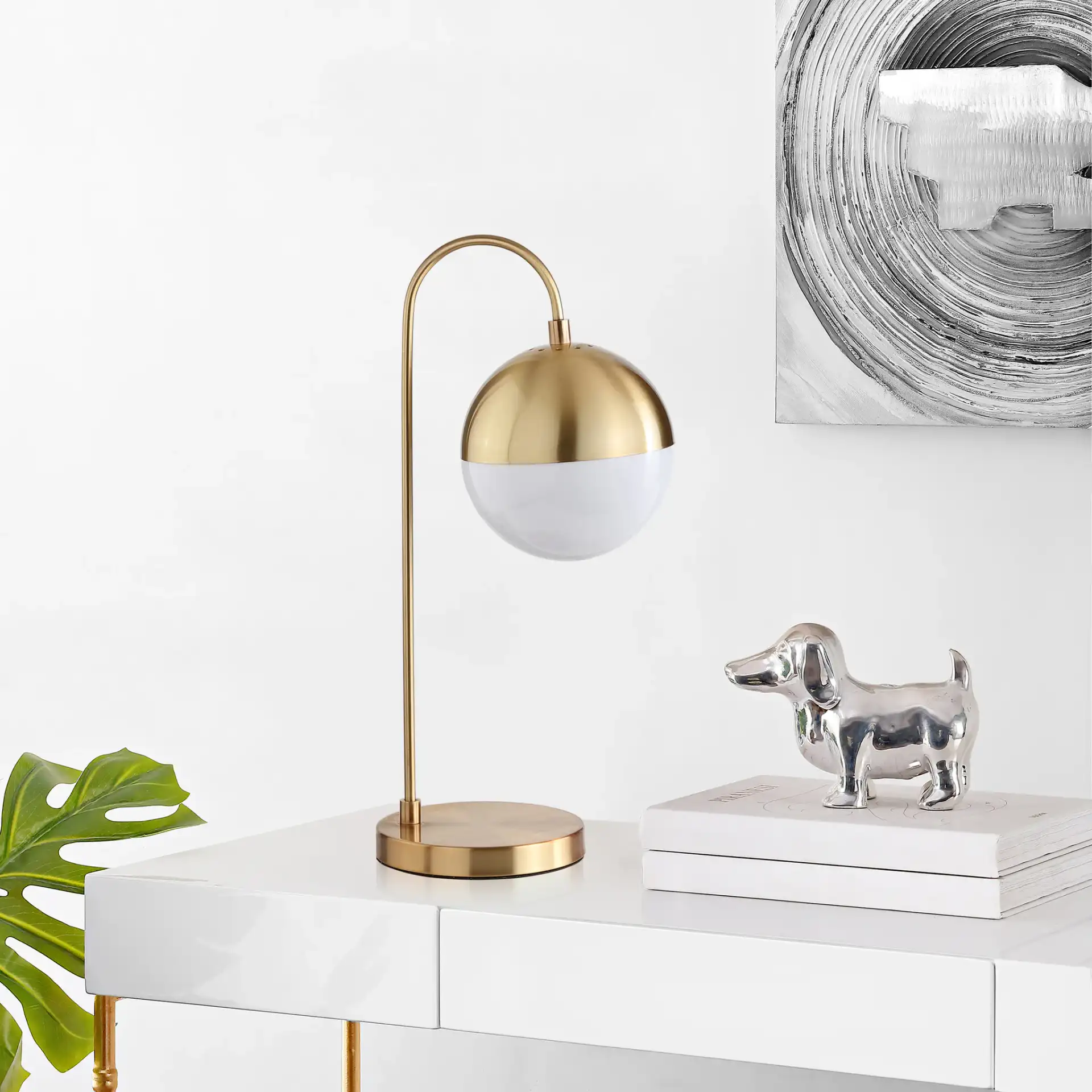 Cappi Table Lamp in Brass, detail view