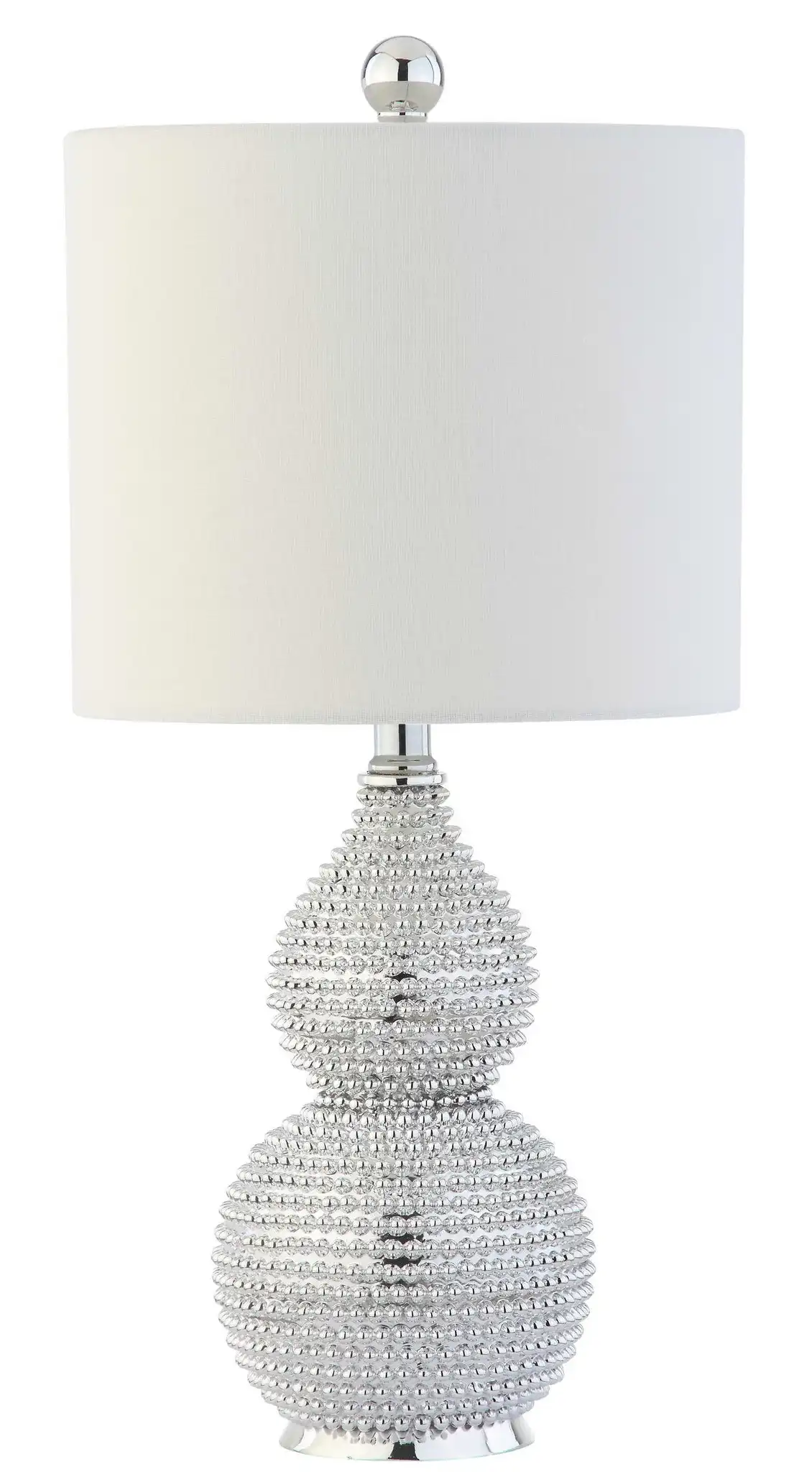 Clarabel Table Lamp in Silver, detail view