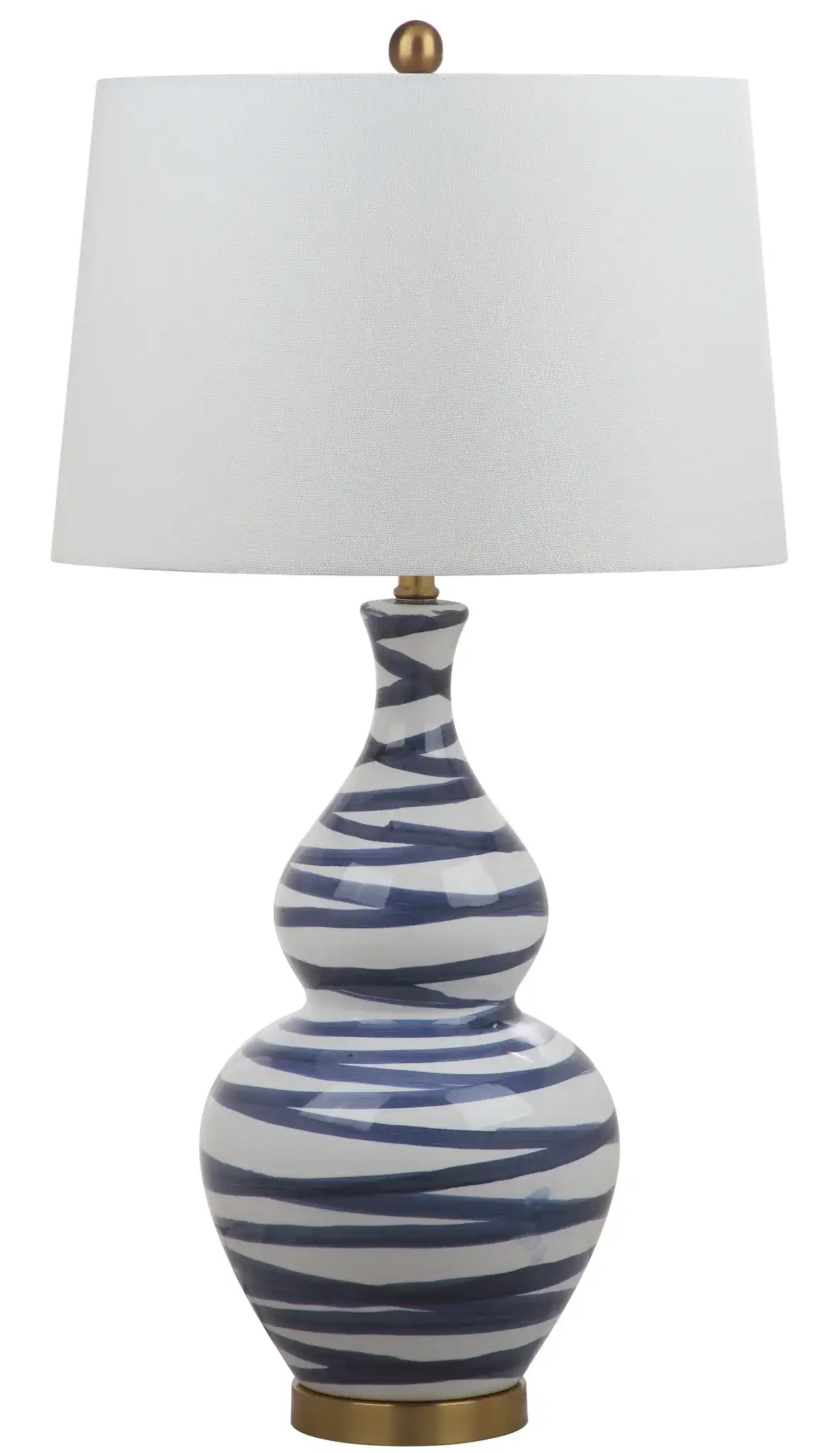 Aviana Table Lamp in Gold / Blue, detail view