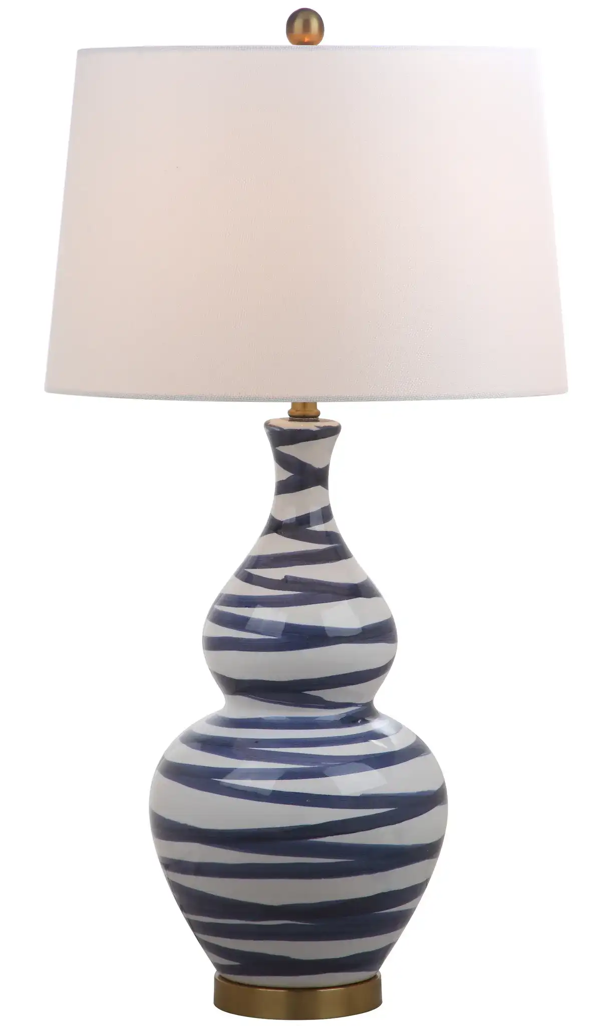 Aviana Table Lamp in Gold / Blue