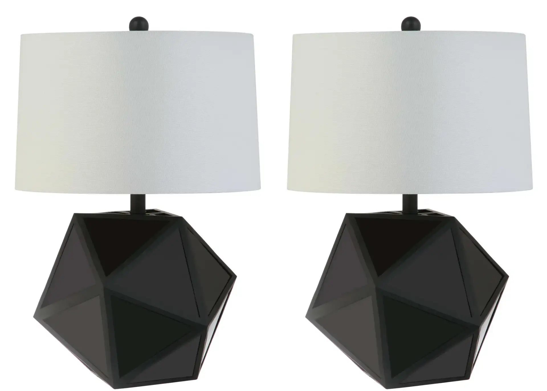 Brycin Table Lamp (Set Of 2) in Black / Chrome, detail view