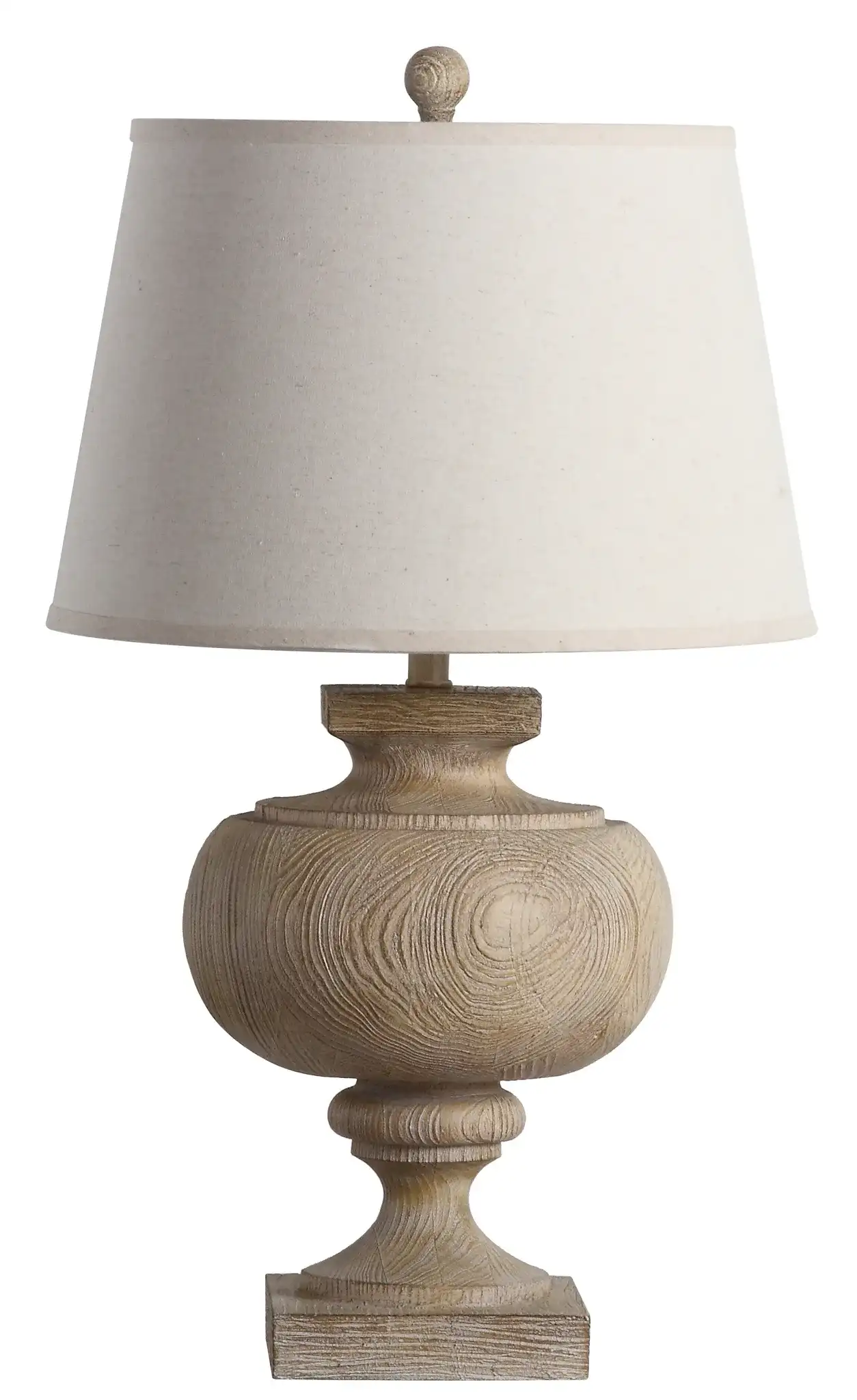 Prescott Table Lamp in Brown, detail view