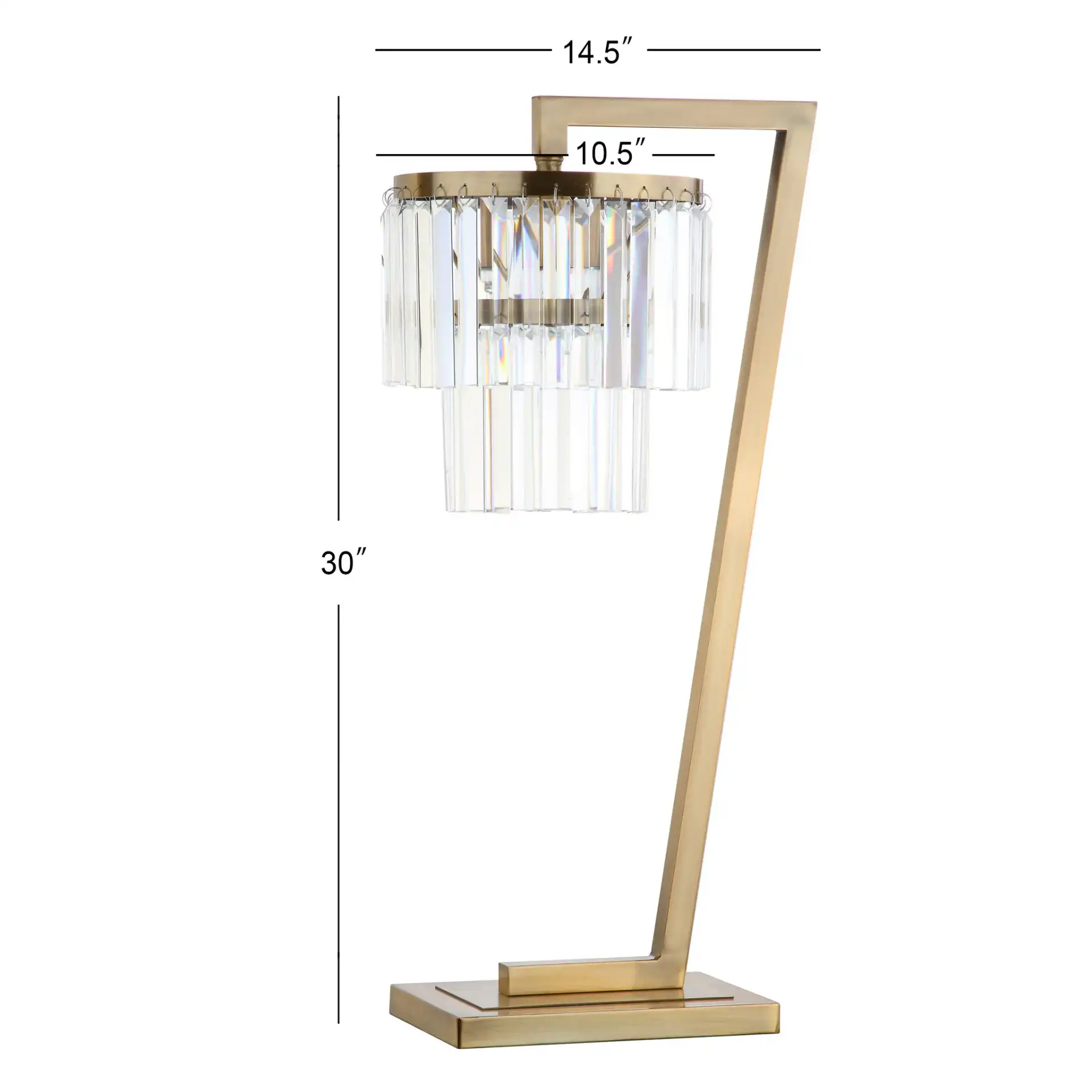 Callum Table Lamp in Gold, detail view