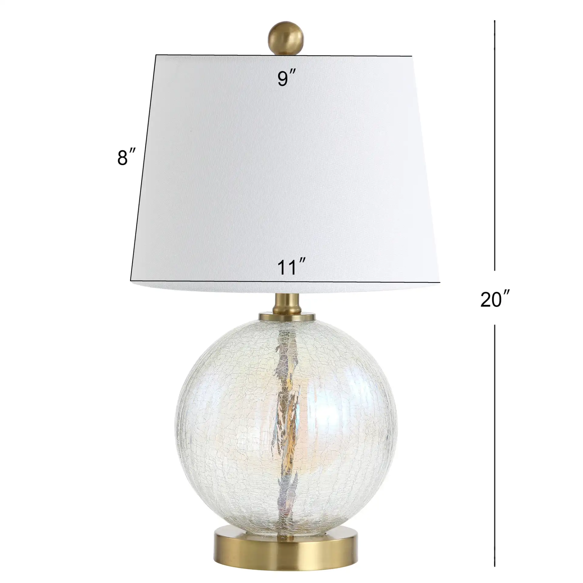 Riglan Table Lamp in Gold, detail view