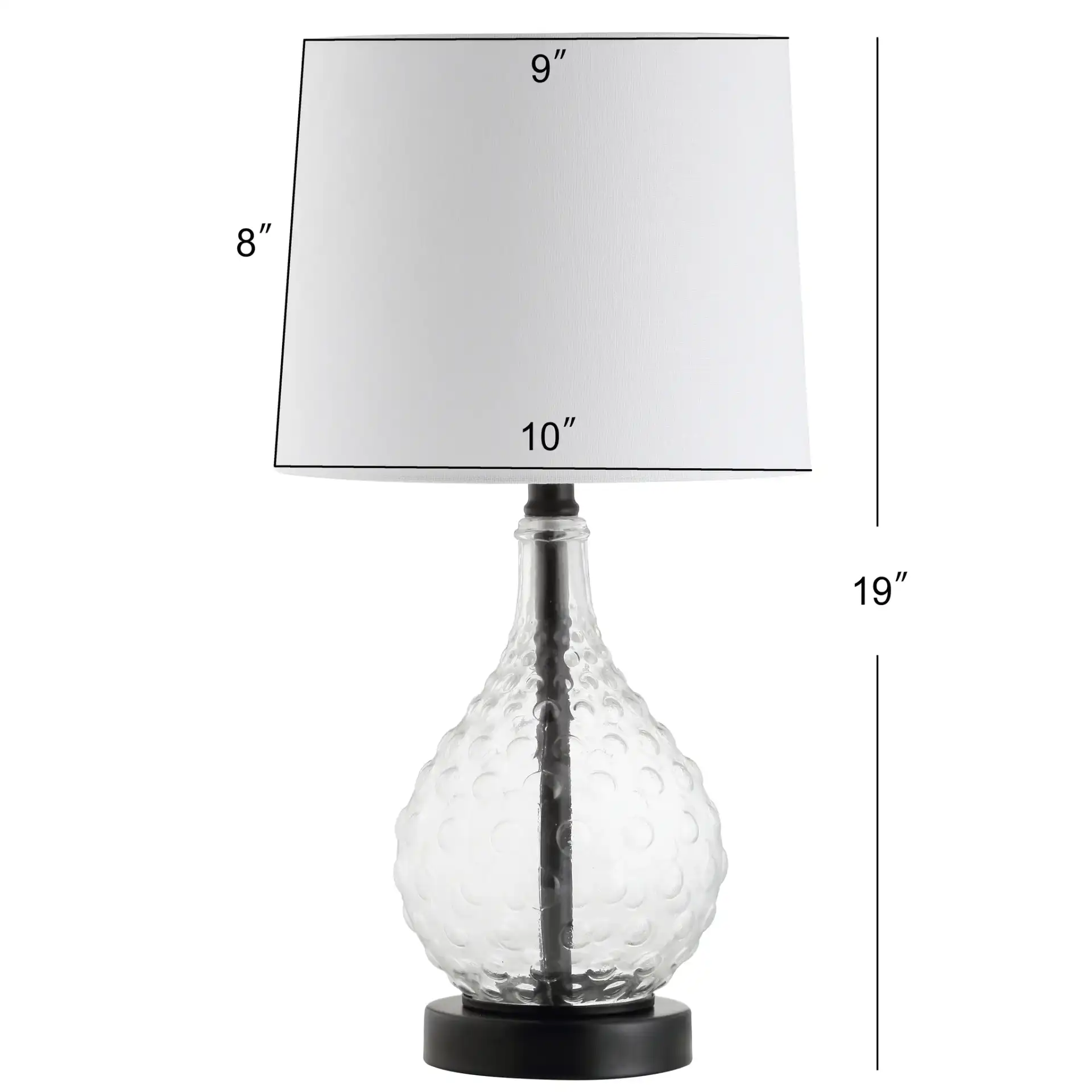 Targari Table Lamp in Black, detail view