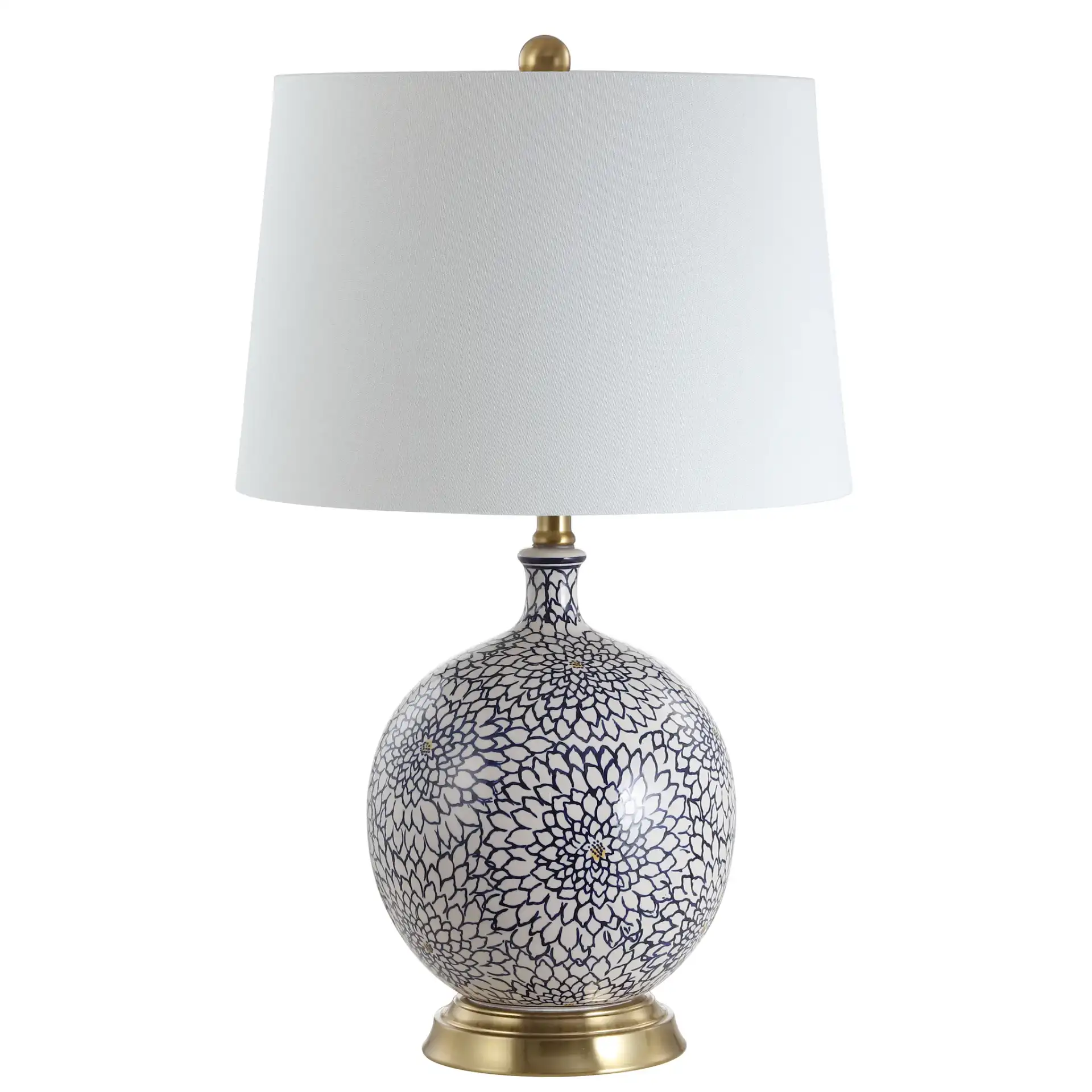 Orianna Table Lamp in Blue / White, detail view