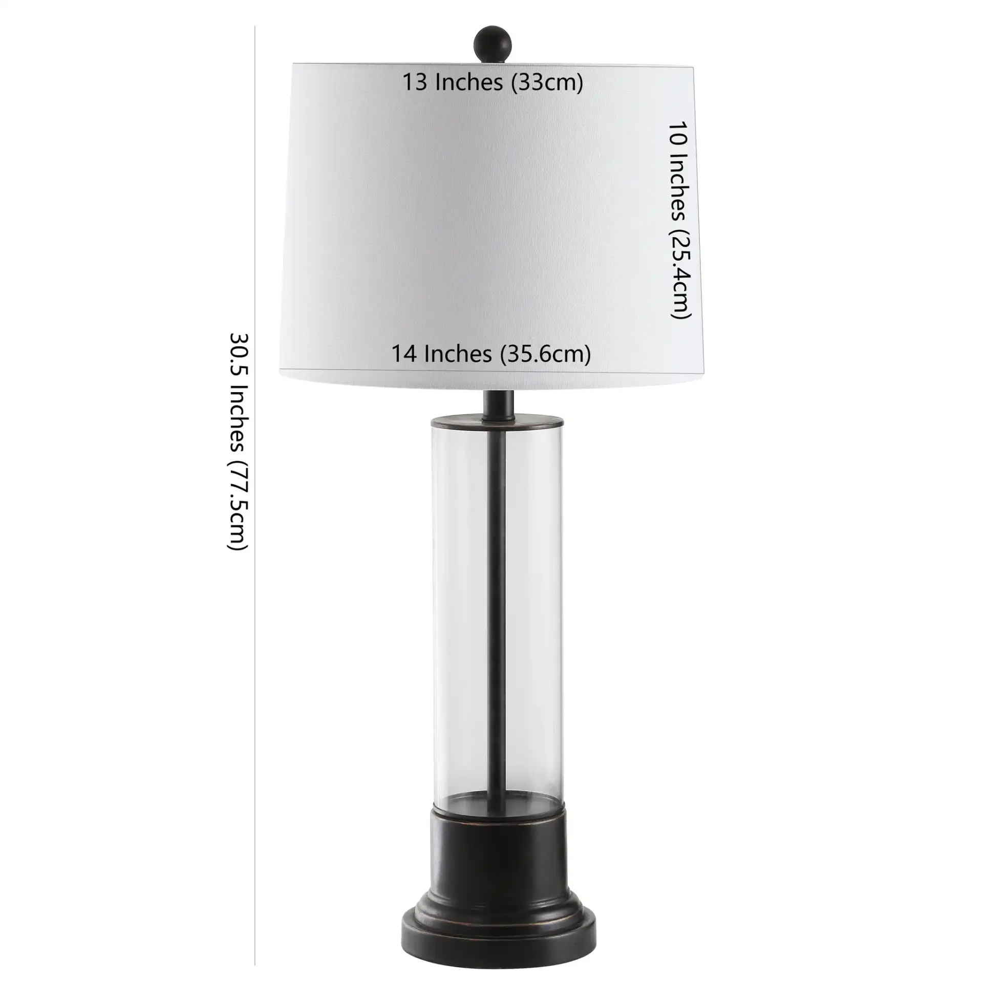 Jayse Table Lamp (Set Of 2) in Black, detail view