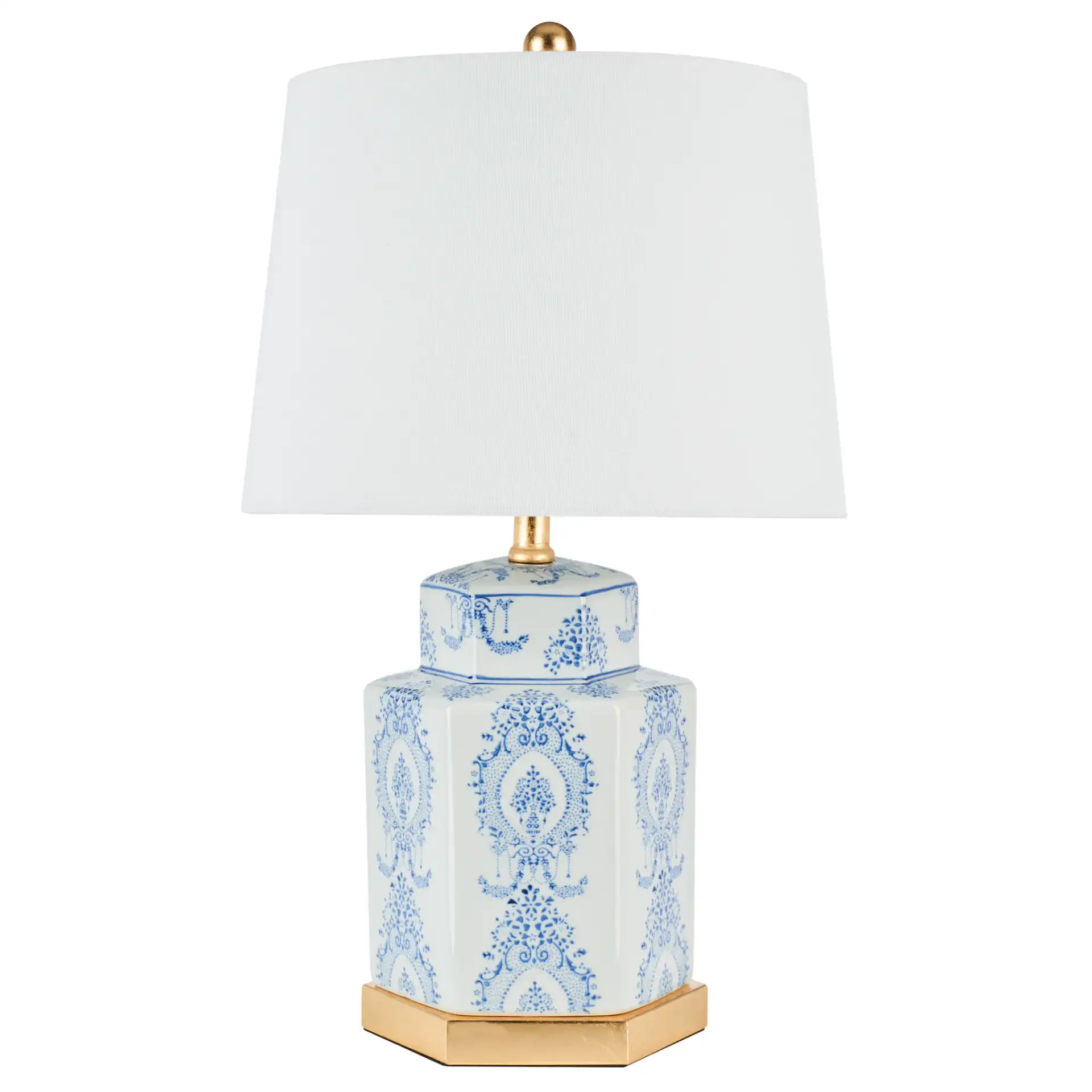 Bodin Table Lamp (Set of 2) in Blue / White, detail view