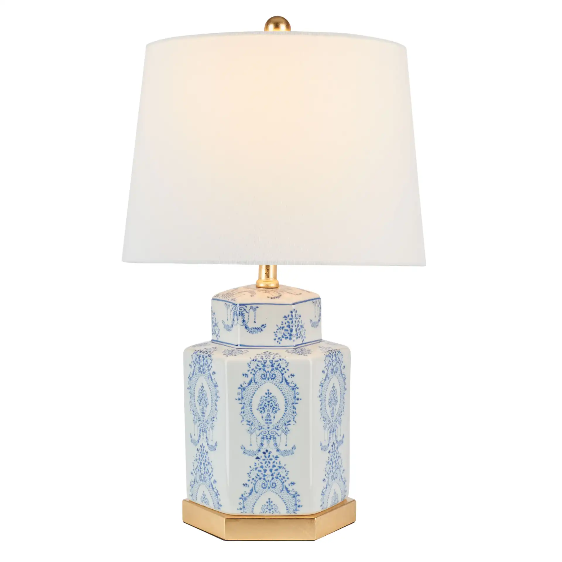 Bodin Table Lamp (Set of 2) in Blue / White