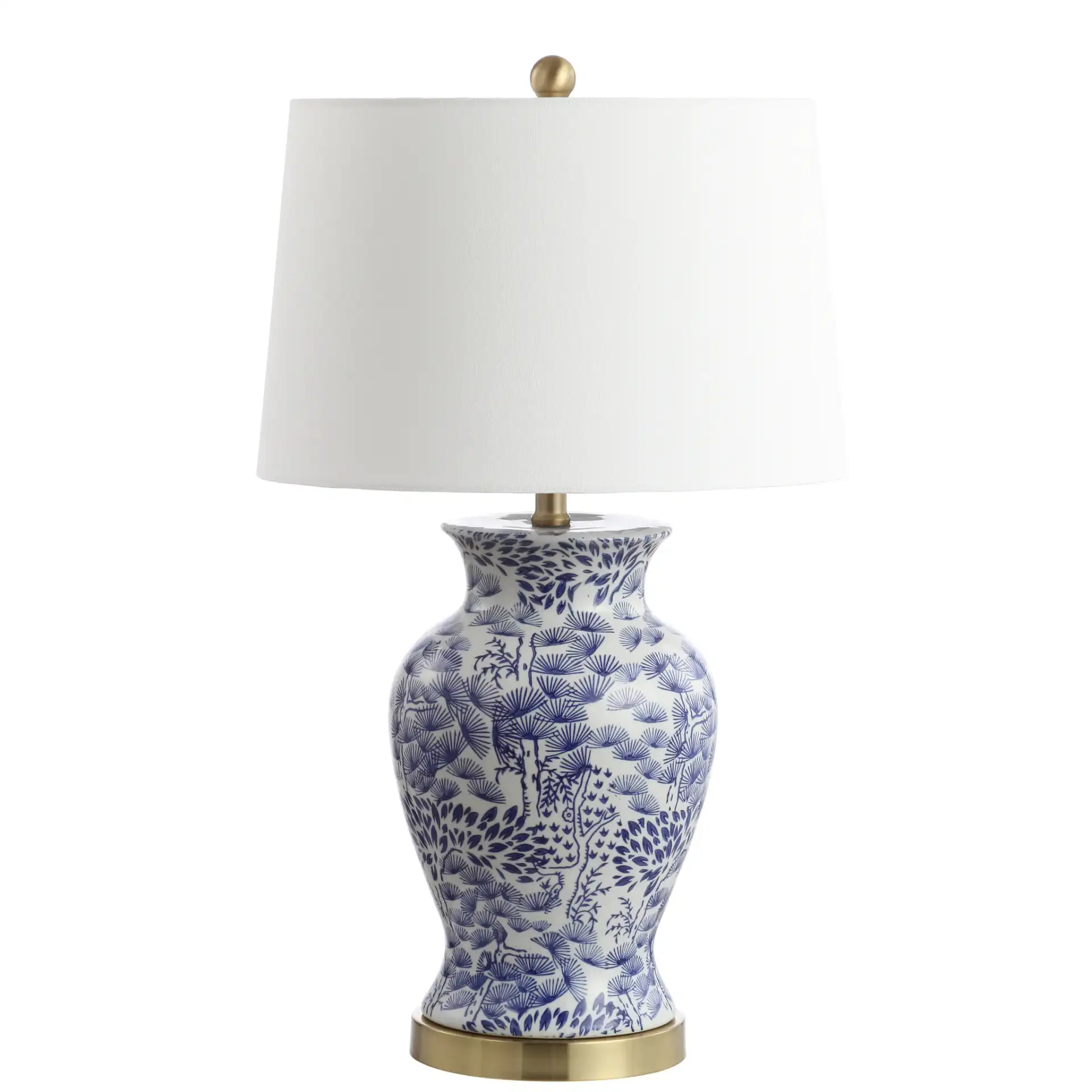 Alona Table Lamp (Set Of 2) in Blue / White, detail view