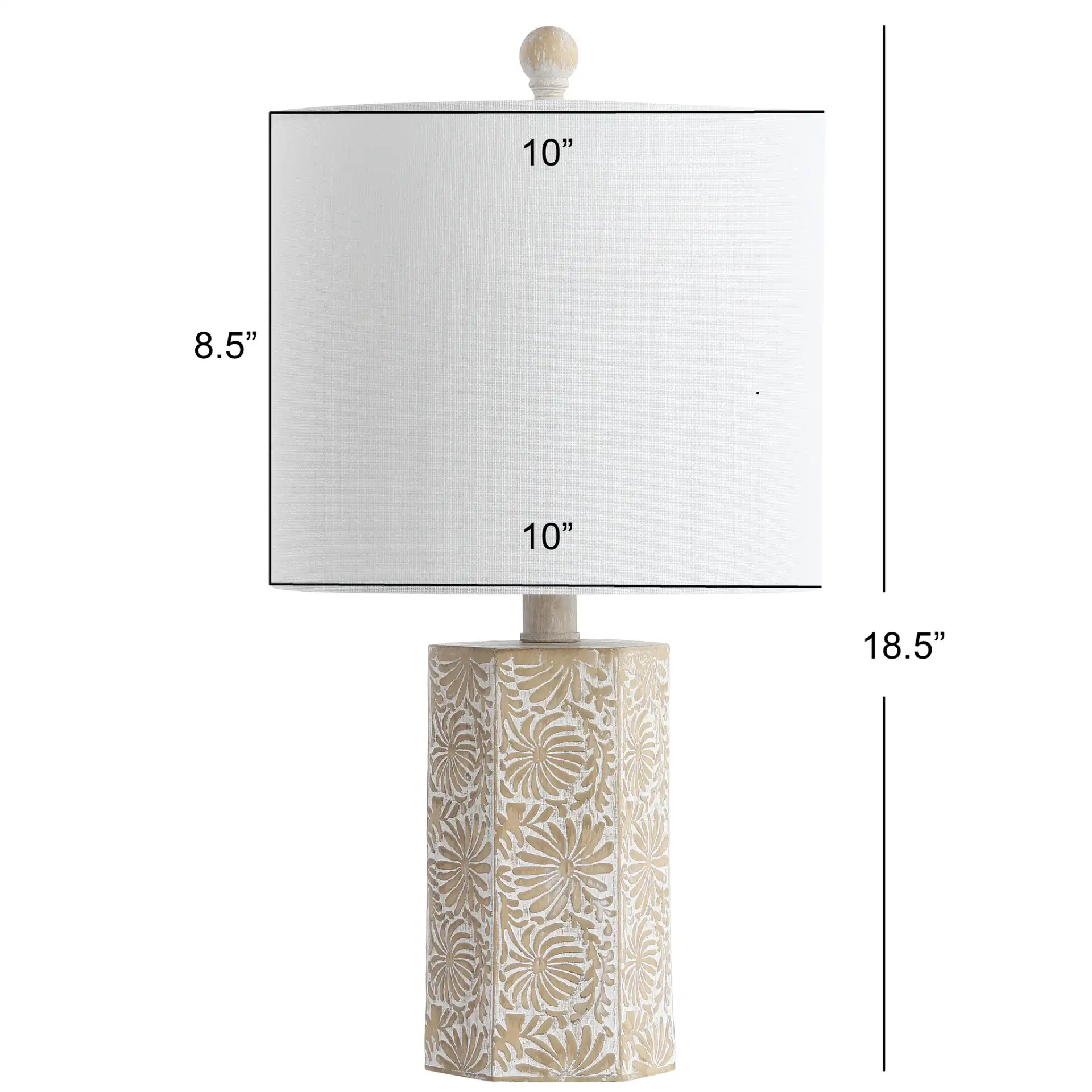 Eliseo Table Lamp in Beige, detail view