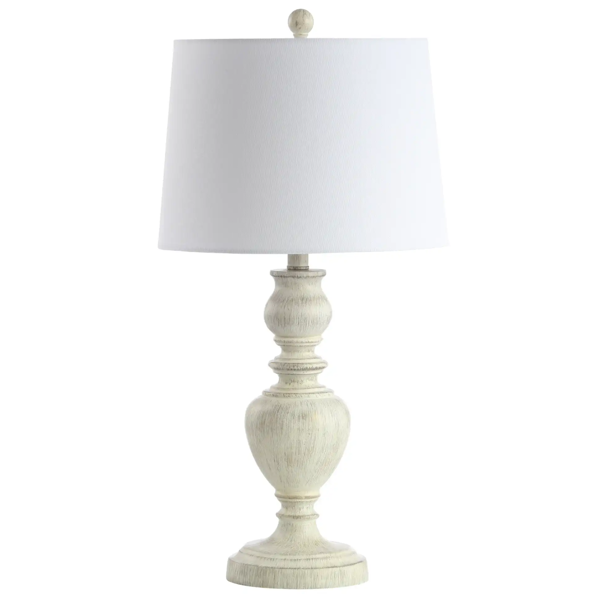 Zabi Table Lamp (Set Of 2) in White Washed, detail view