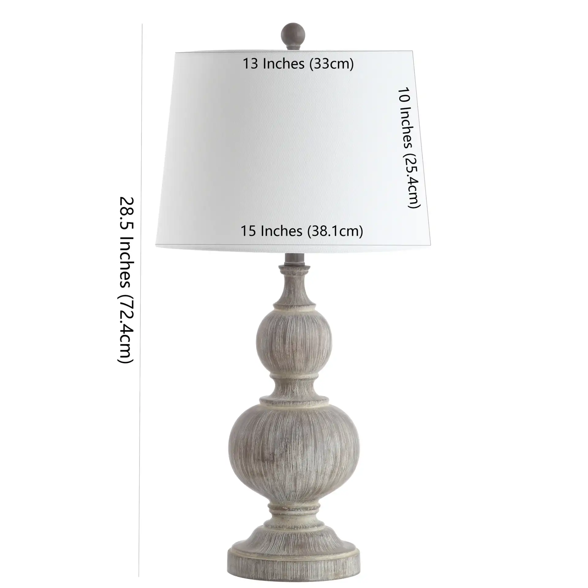 Ephraim Table Lamp (Set Of 2) in Light Brown, detail view