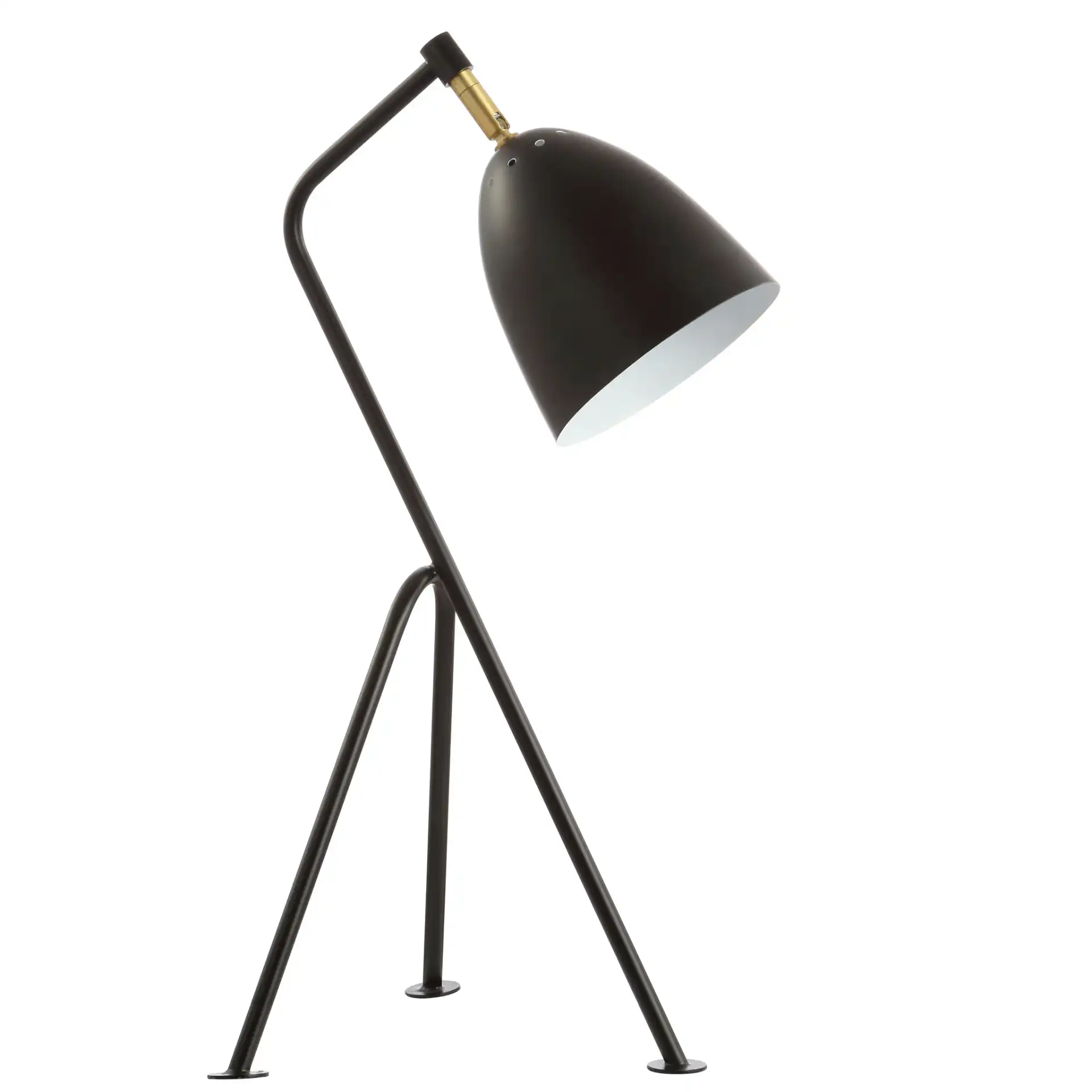 Dariel Task Table Lamp in Black, detail view