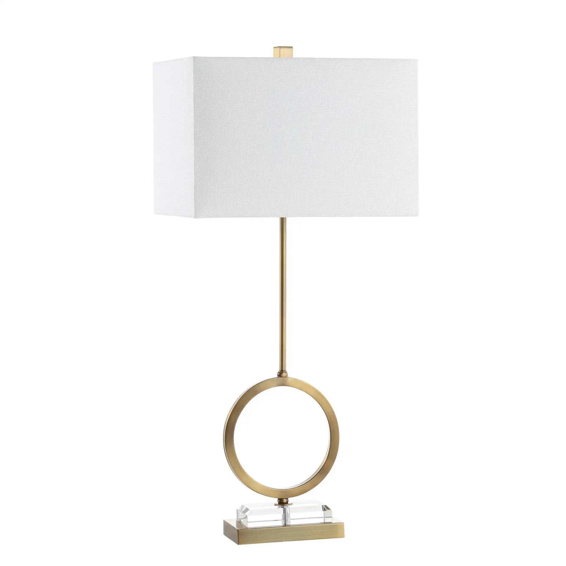 Kaden Table Lamp (Set Of 2) in Clear / Brass, detail view