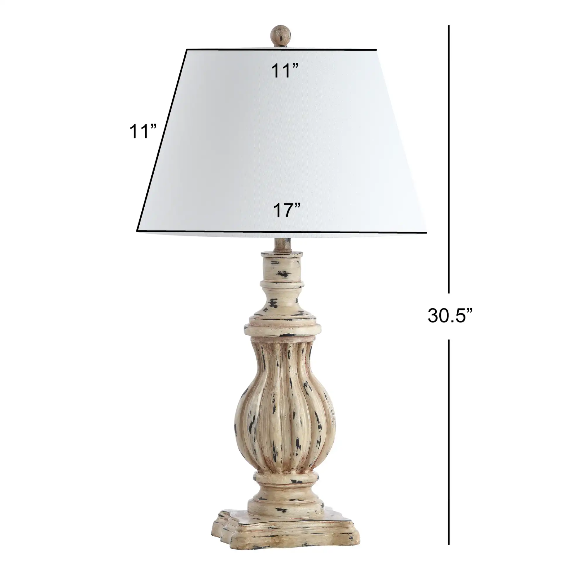 Tanner Table Lamp (Set Of 2) in Brown, detail view