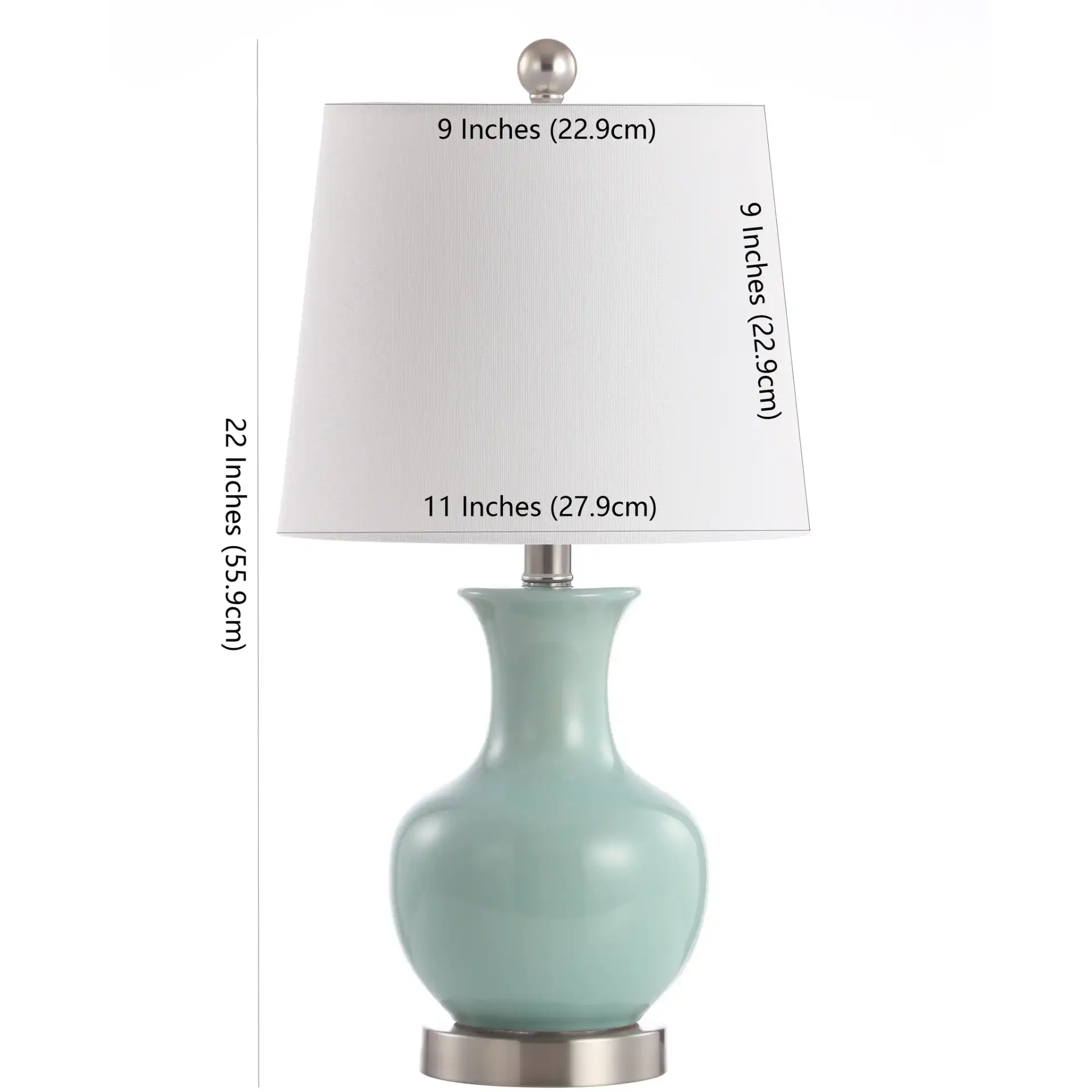 Soren Table Lamp in Blue, detail view