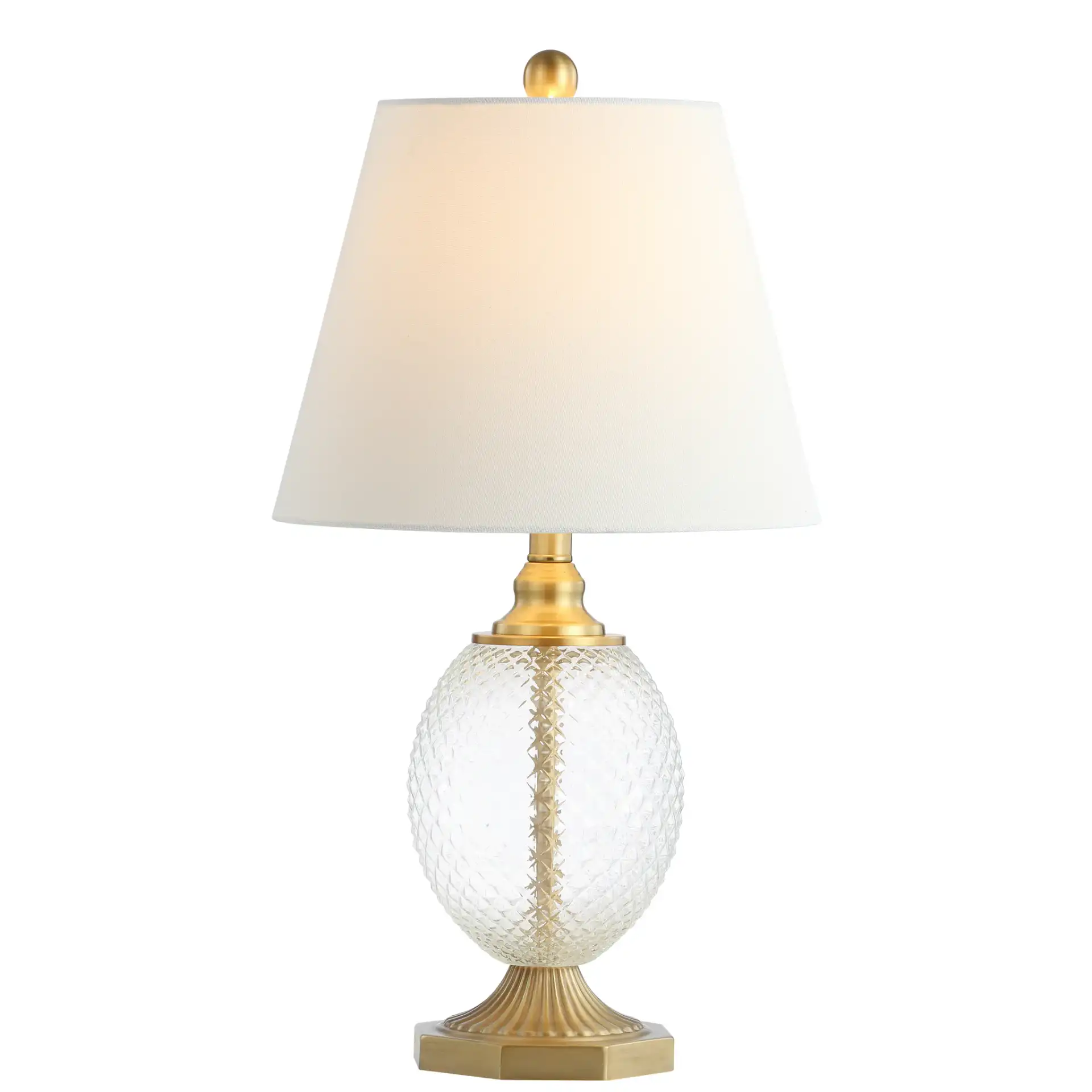 Kaiden Table Lamp in Brass / Clear