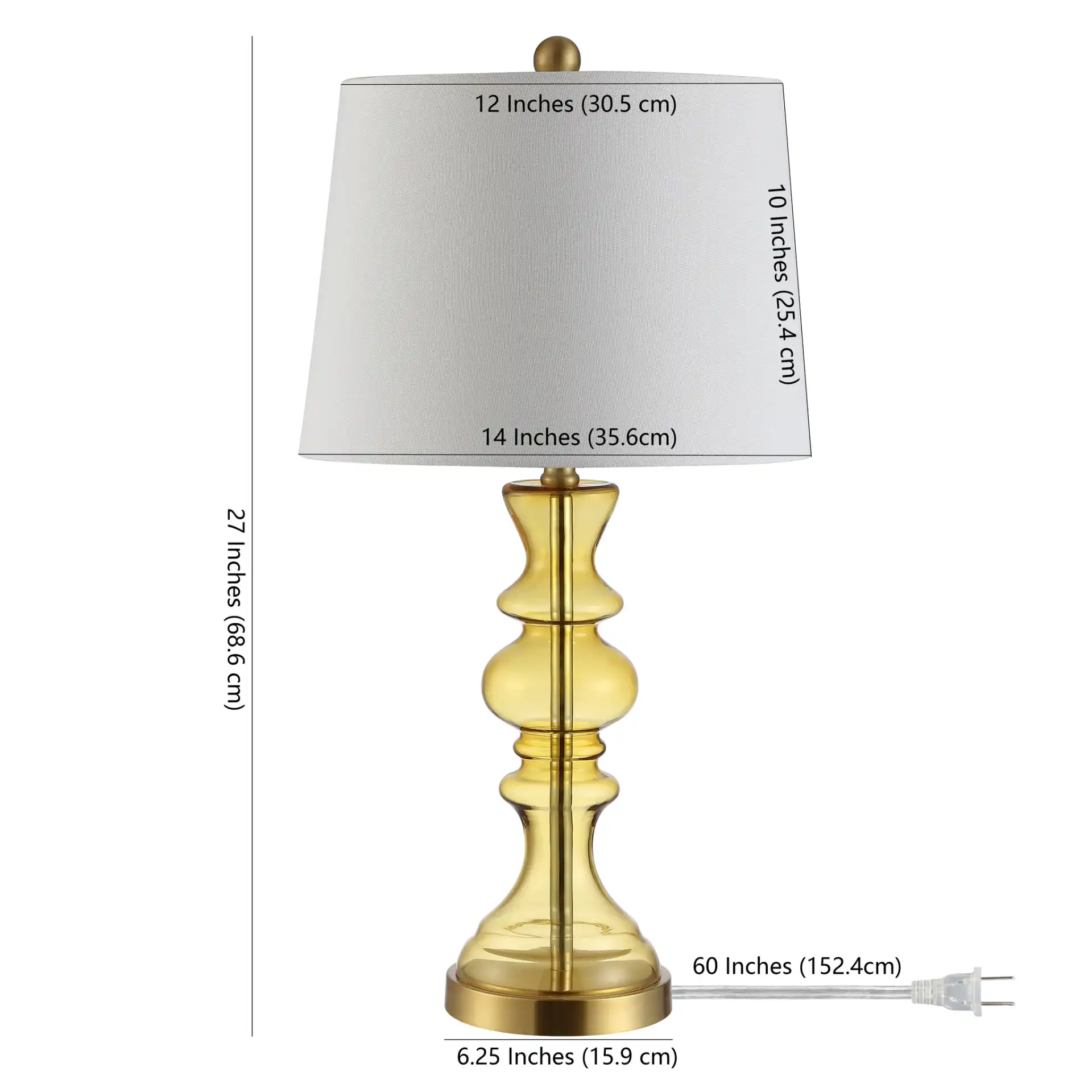 Jaiden Table Lamp in Mercury, detail view