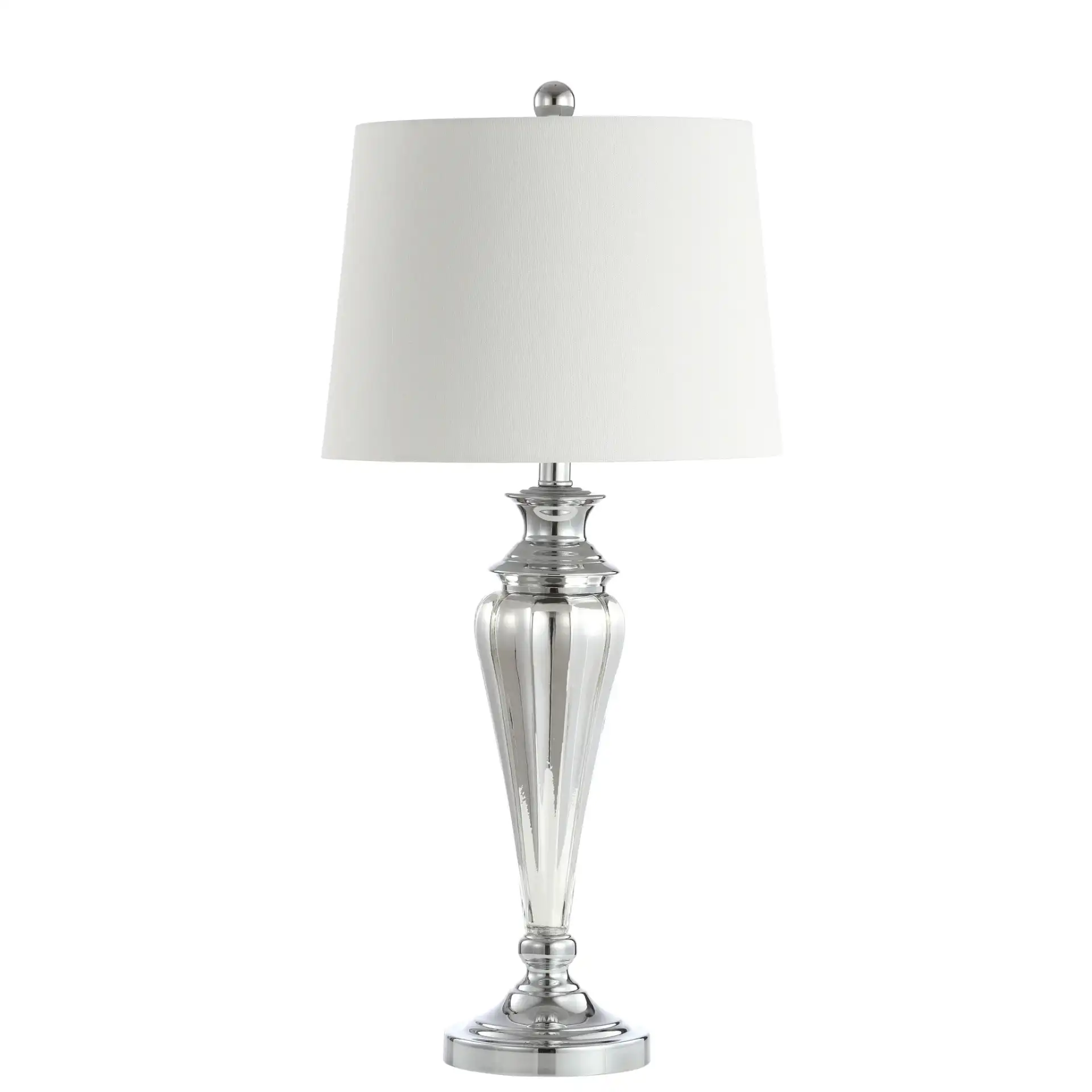 Trent Table Lamp in Silver, detail view