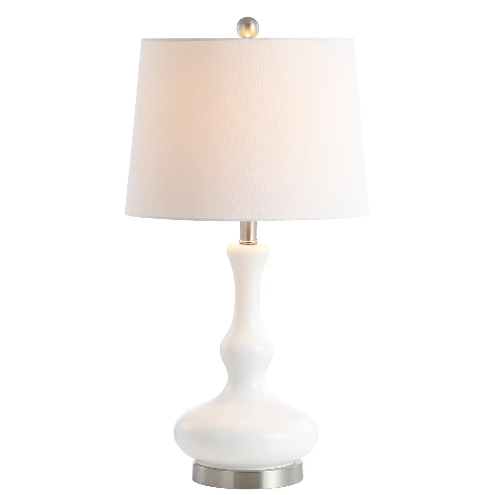 Kellen Table Lamp in White / Silver