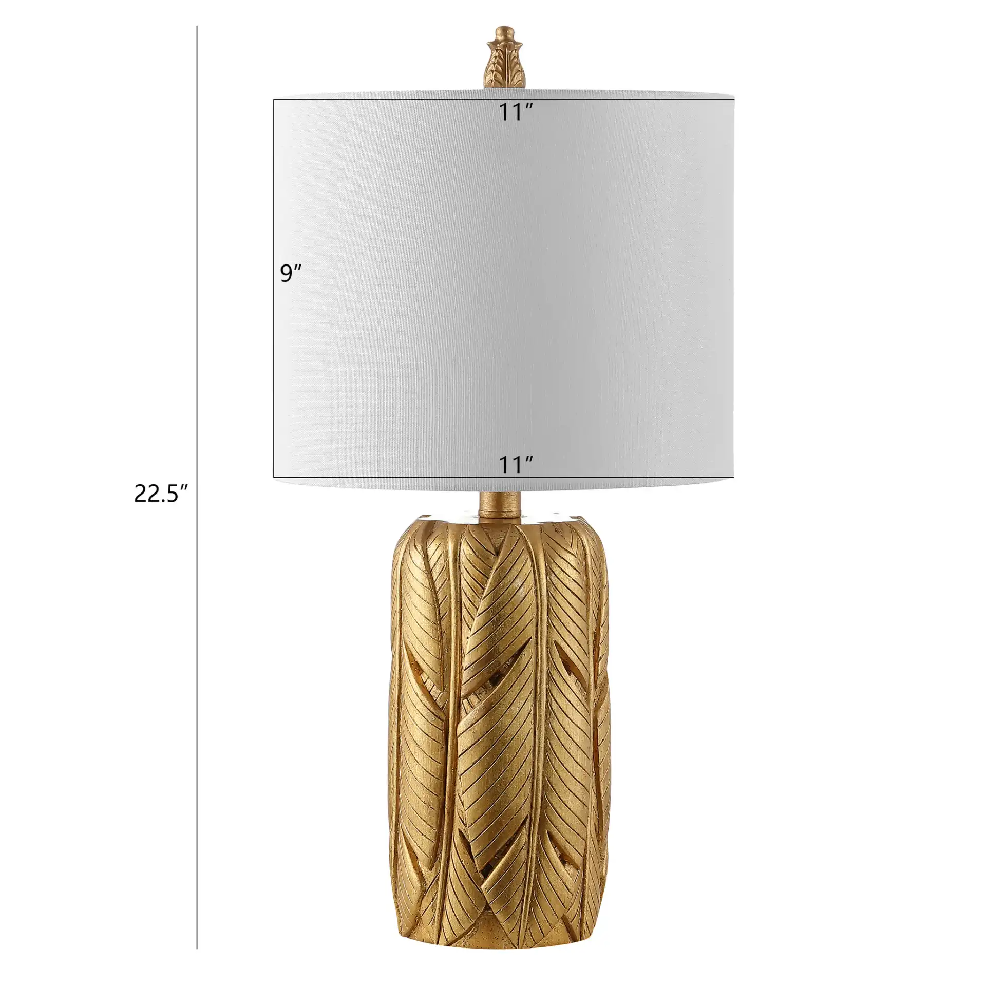 Wilsa Table Lamp in Gold, detail view
