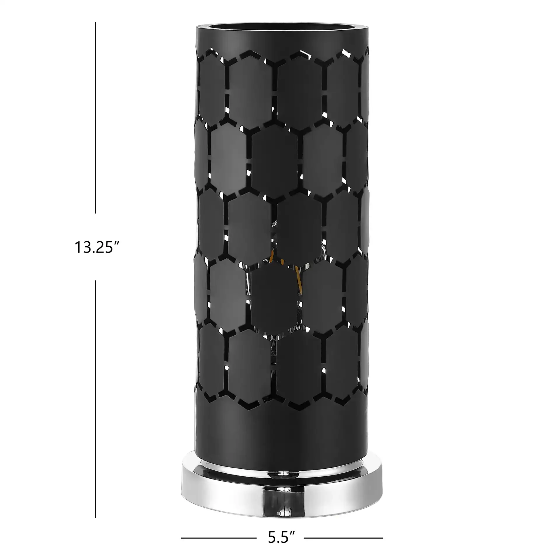 Navo Table Lamp in Black, detail view