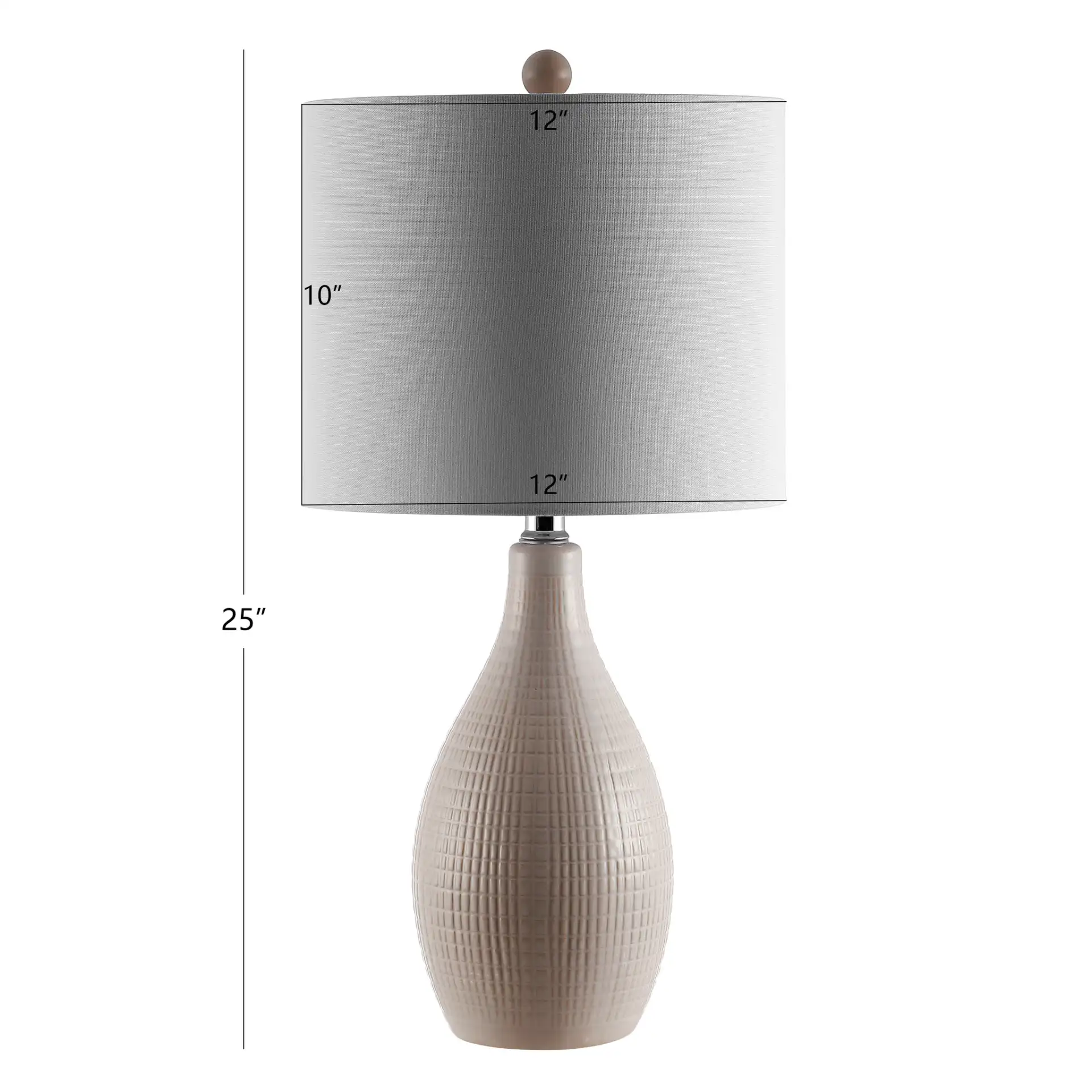 Gremla Table Lamp in Cream, detail view
