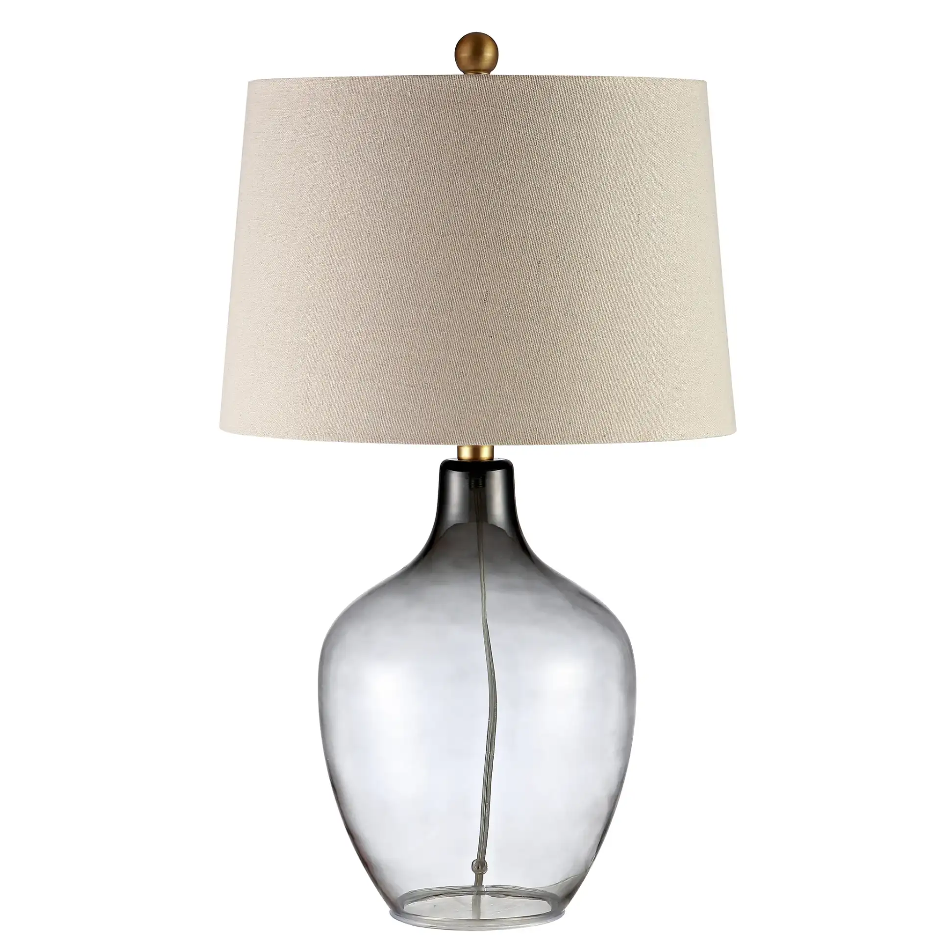 Larzen Table Lamp in Ombre Gray, detail view