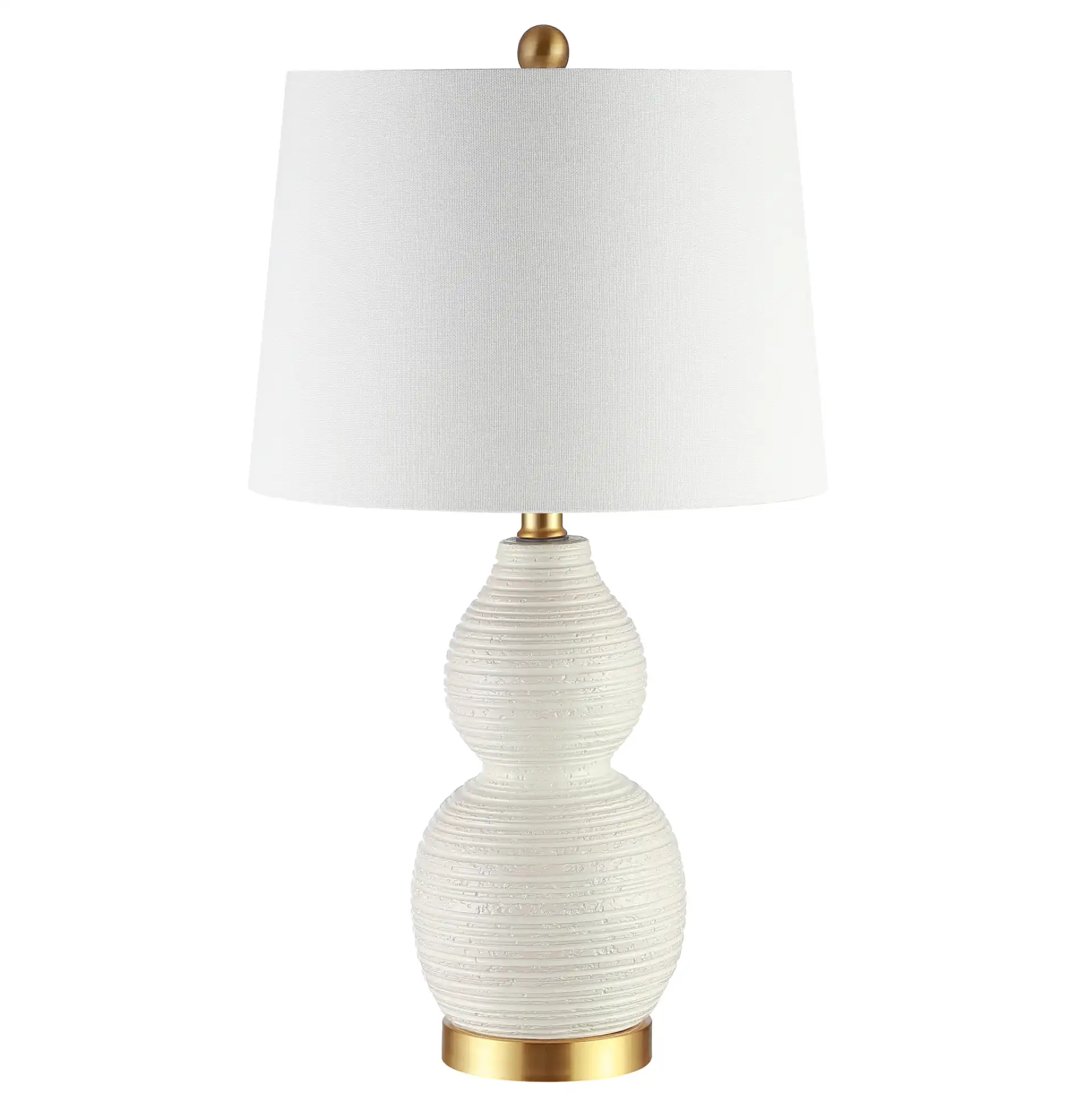 Darsa Table Lamp in White, detail view