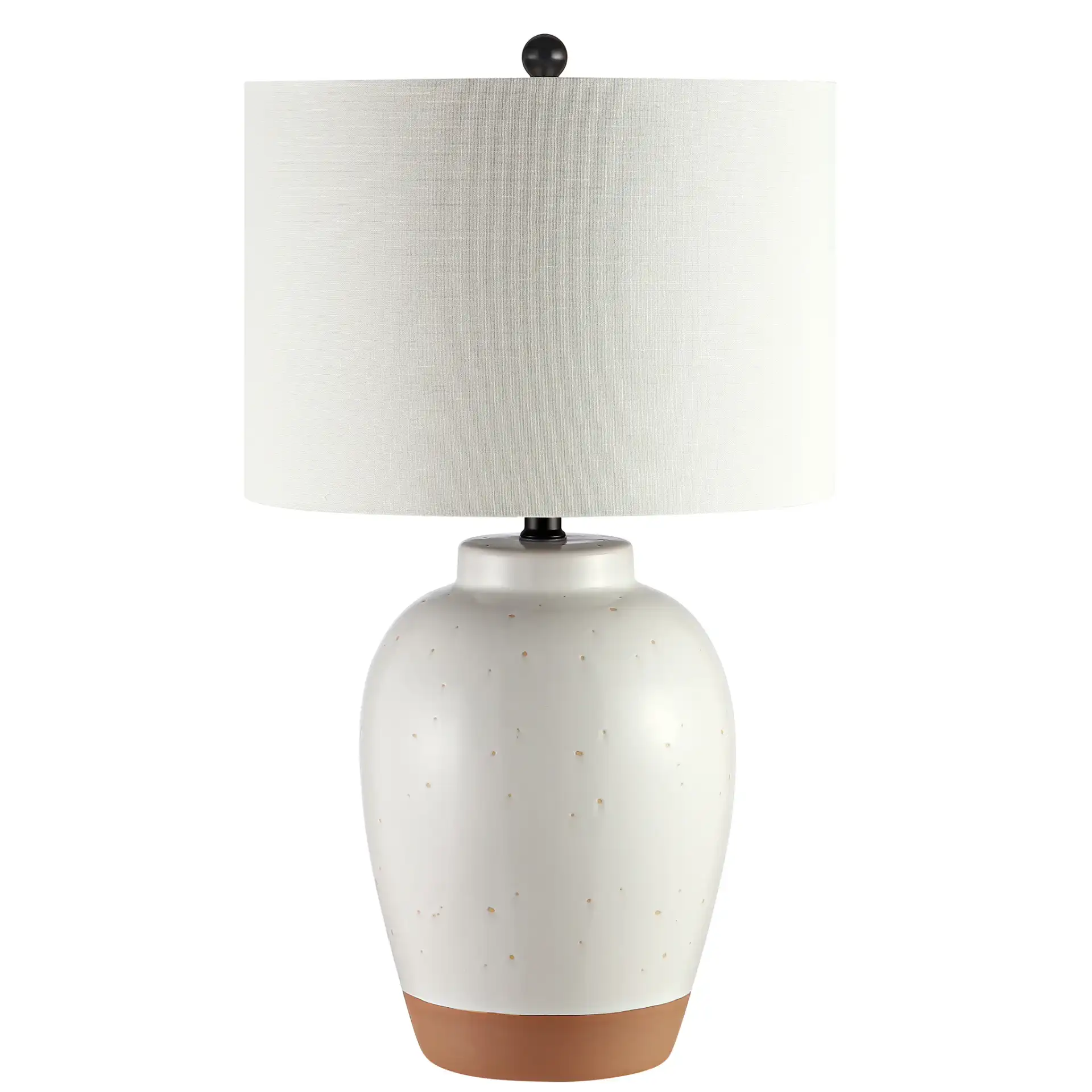 Portcia Table Lamp in Ivory, detail view