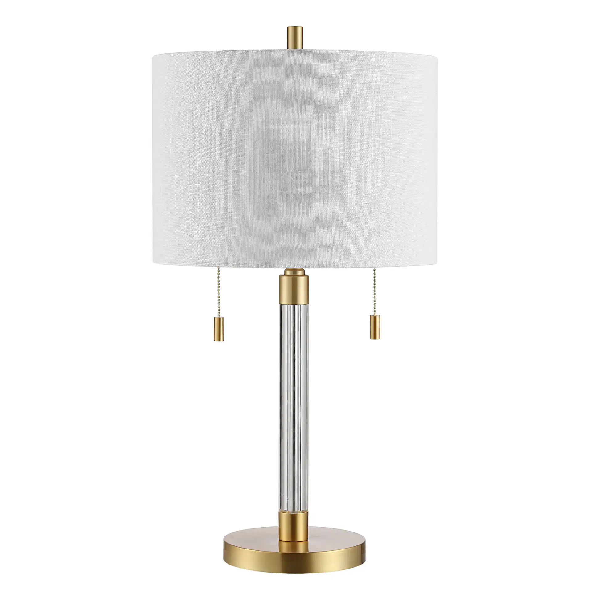 Bixby Table Lamp in Brass, detail view