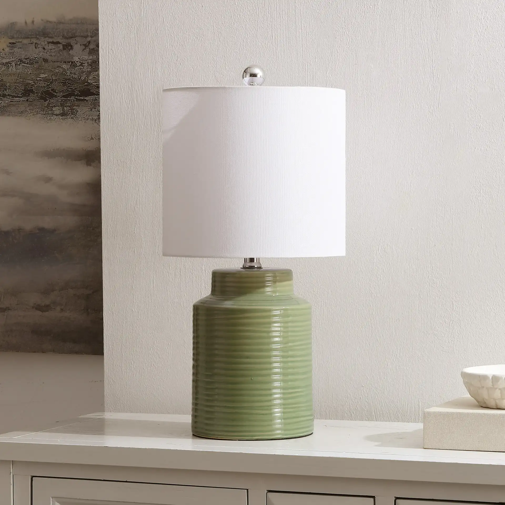 Boris Table Lamp in Blue, detail view