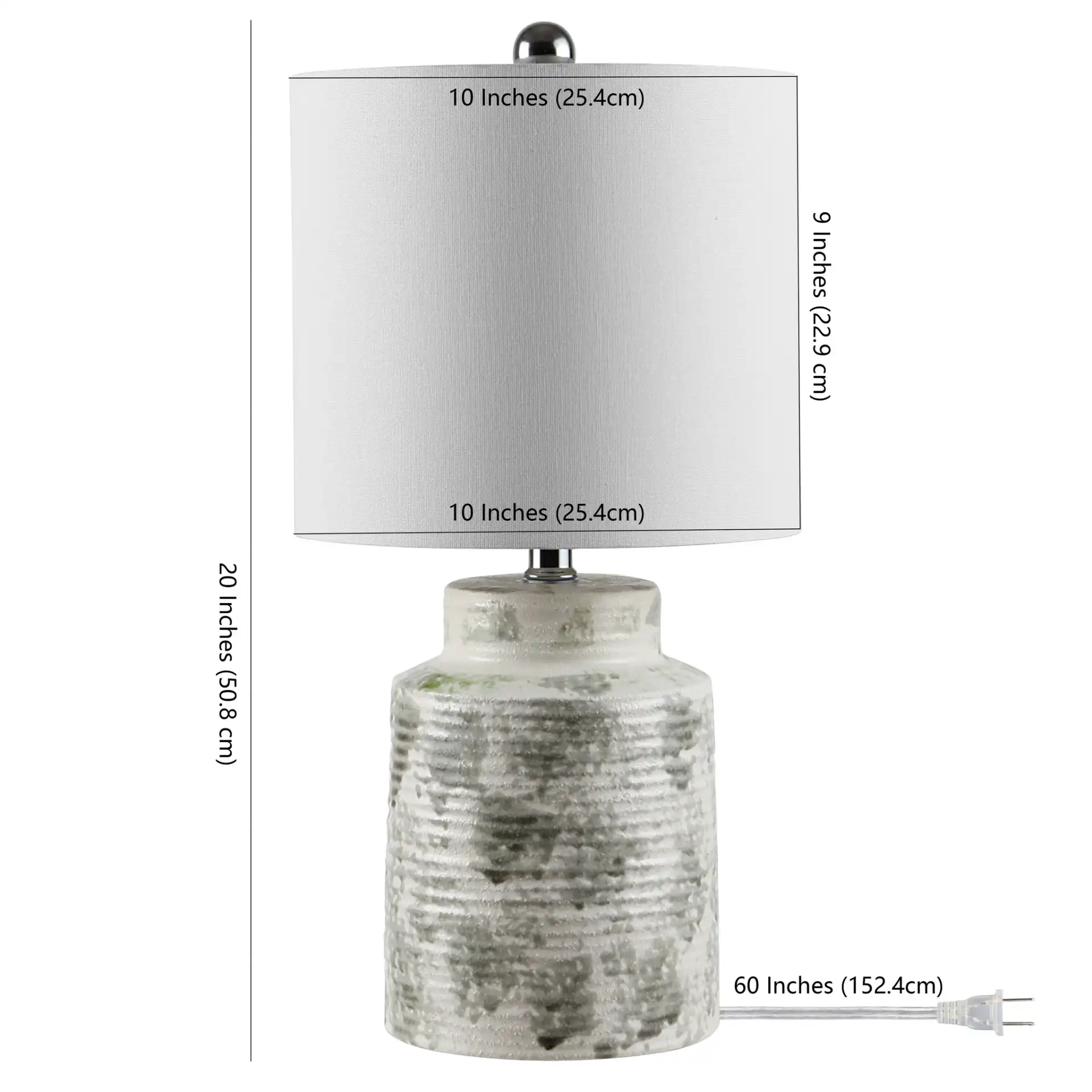Branko Table Lamp in Gray, detail view