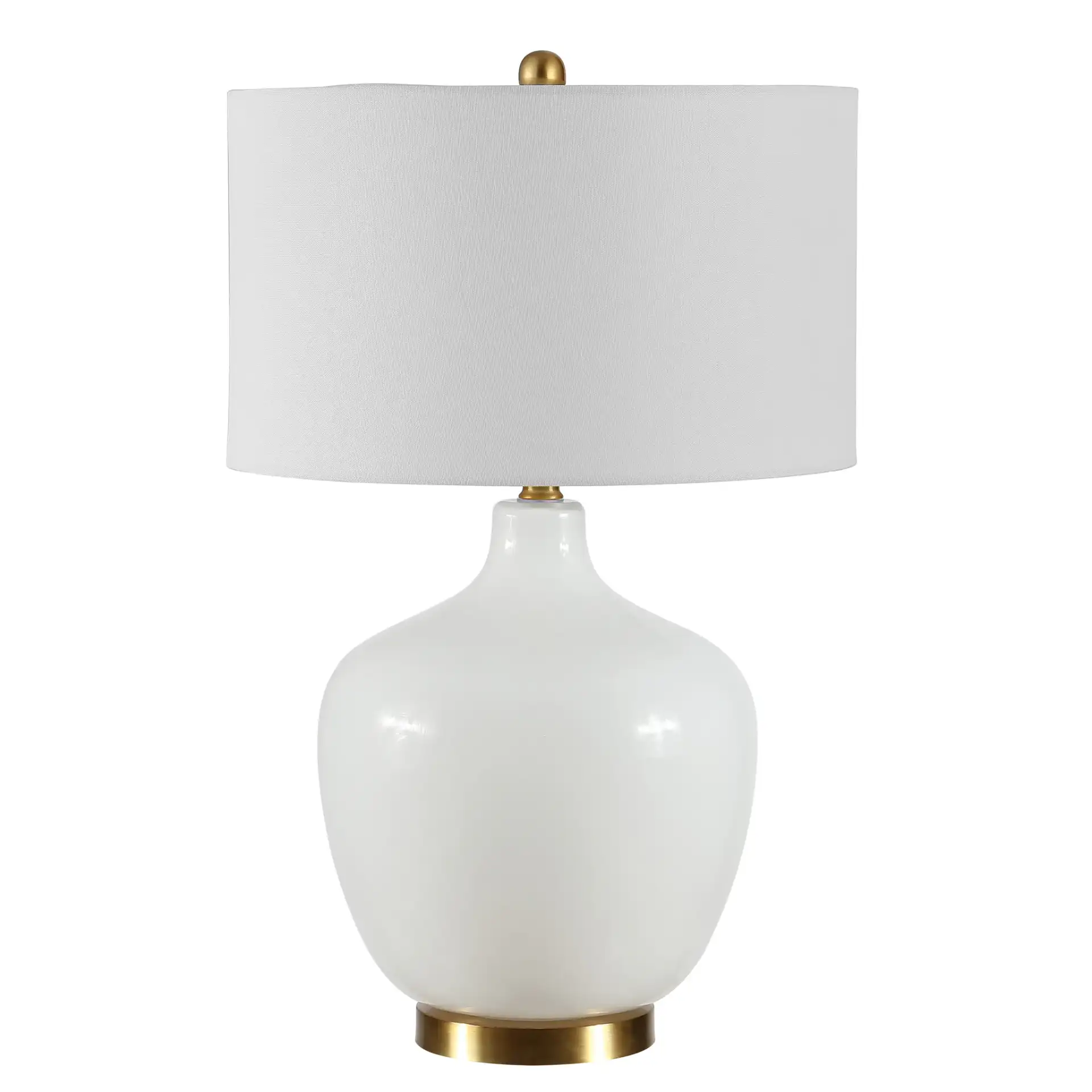 Eugenie Table Lamp in Antique White, detail view